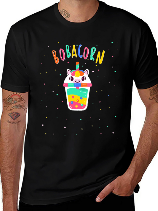 Bobacorn Black T-Shirt