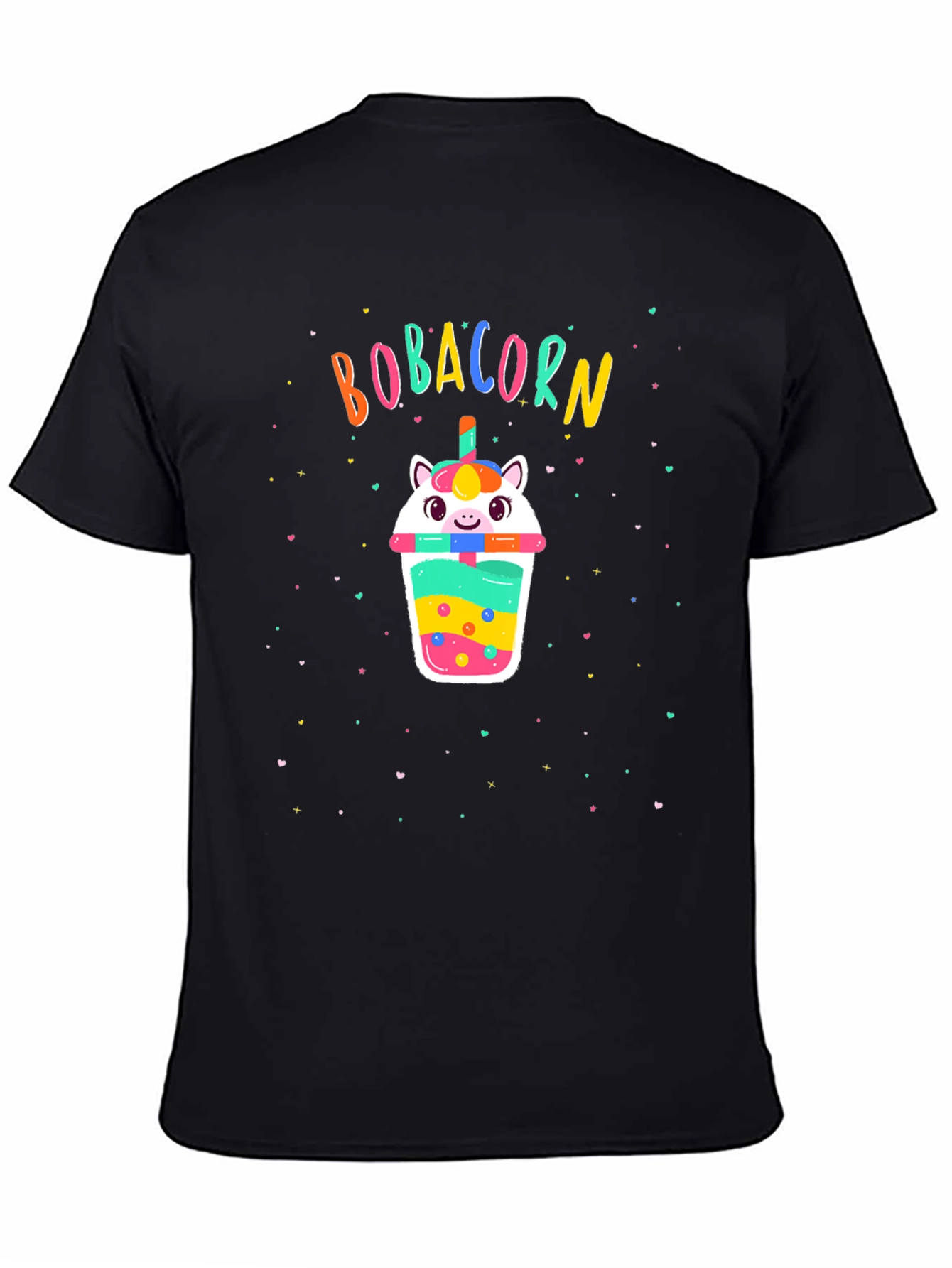 Bobacorn Black T-Shirt