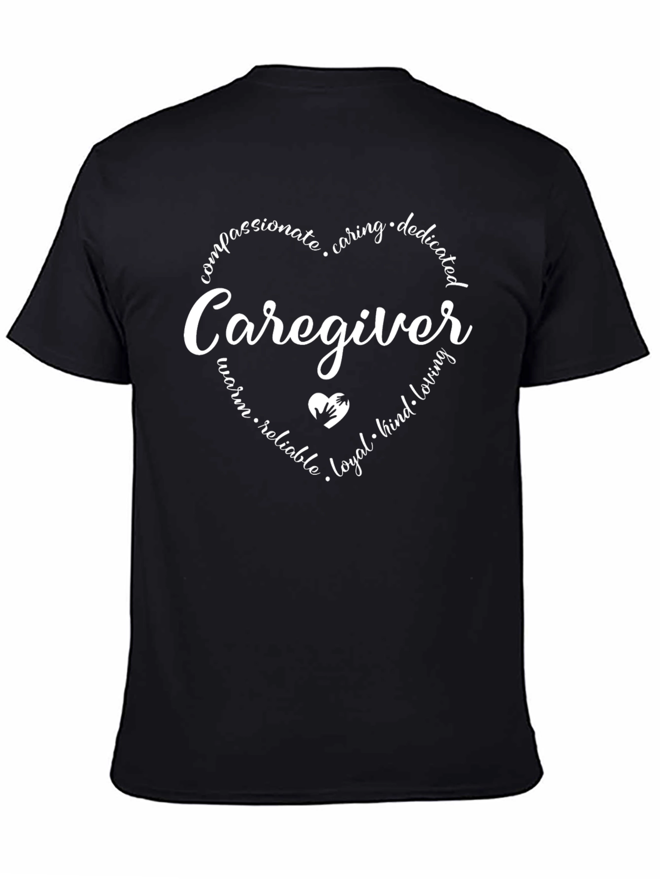 Caregiver Heart Graphic Tee - Compassionate & Caring
