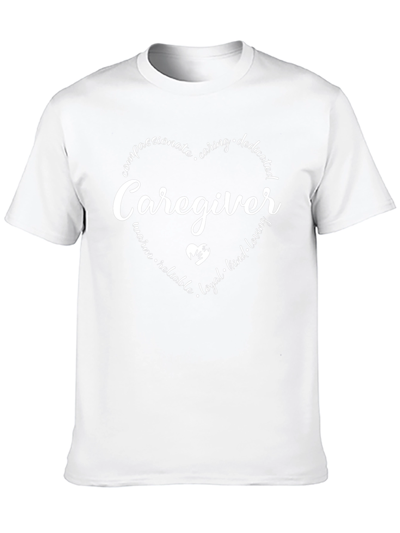 Caregiver Heart Graphic Tee - Compassionate & Caring