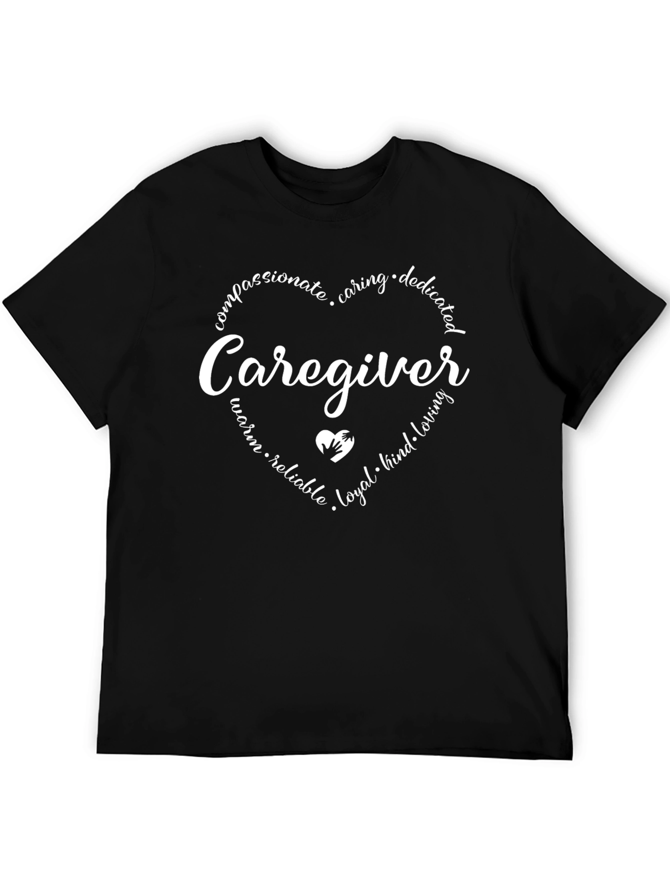 Caregiver Heart Graphic Tee - Compassionate & Caring