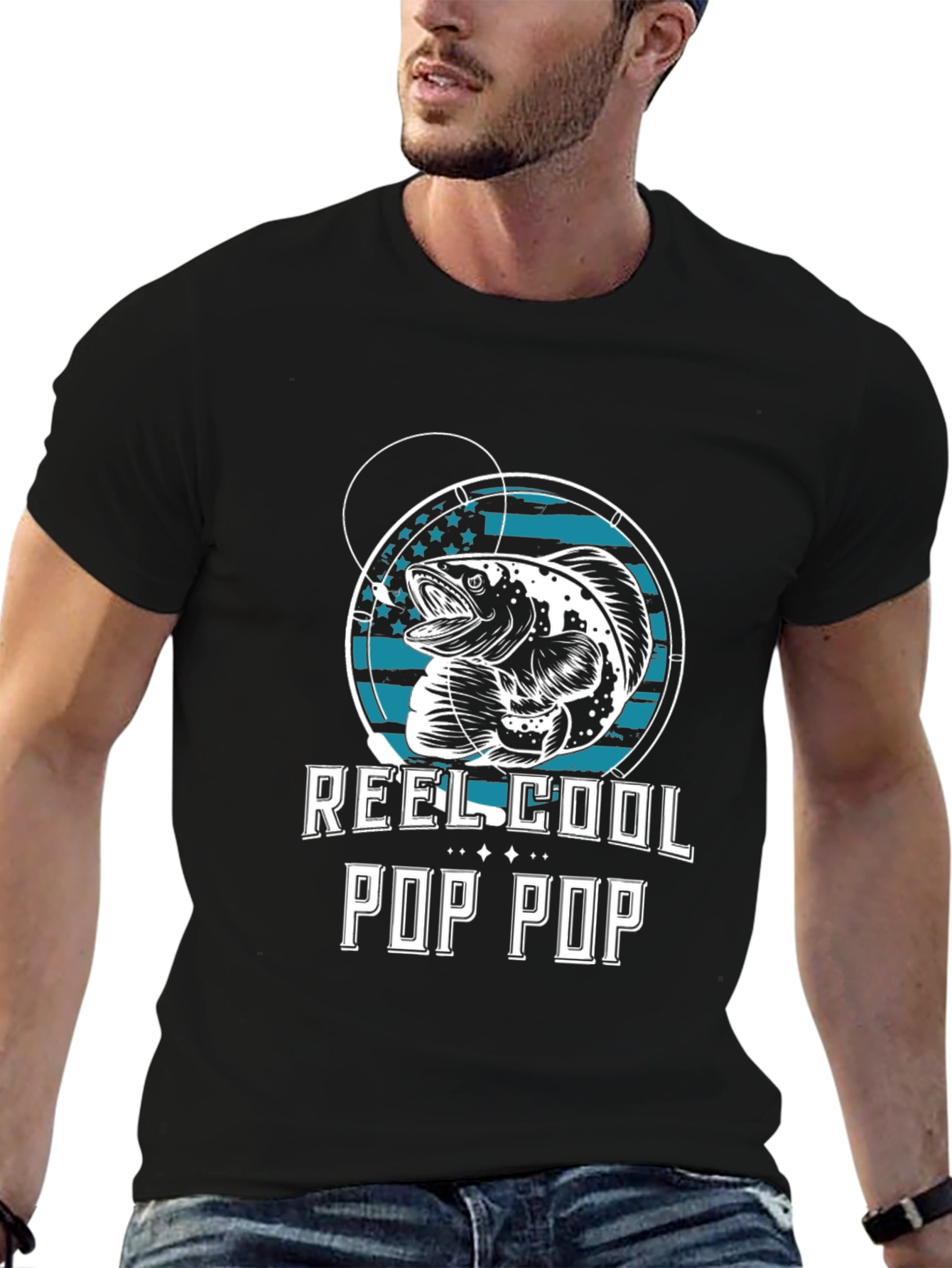 Reel Cool Pop Pop Fishing T-Shirt