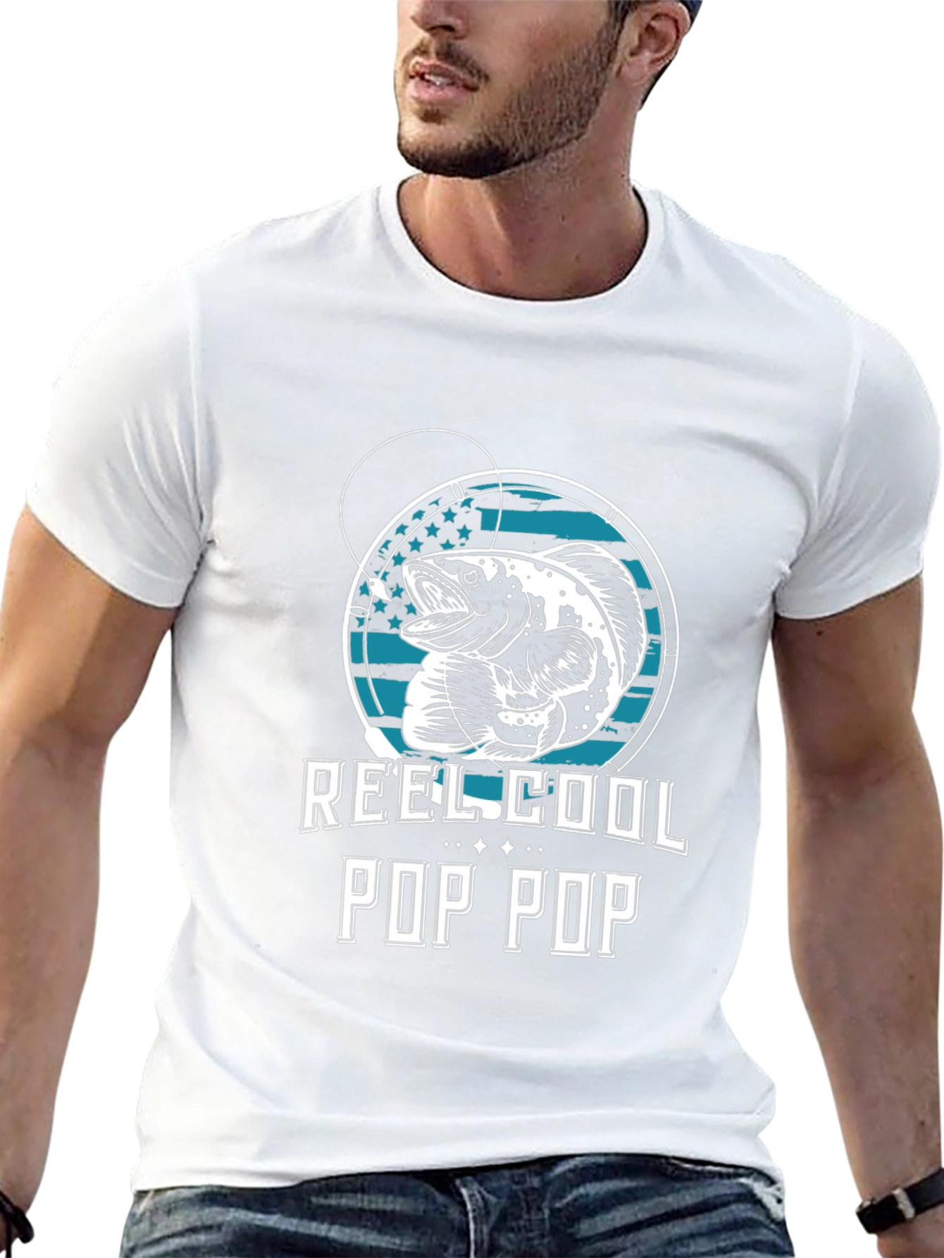 Reel Cool Pop Pop Fishing T-Shirt