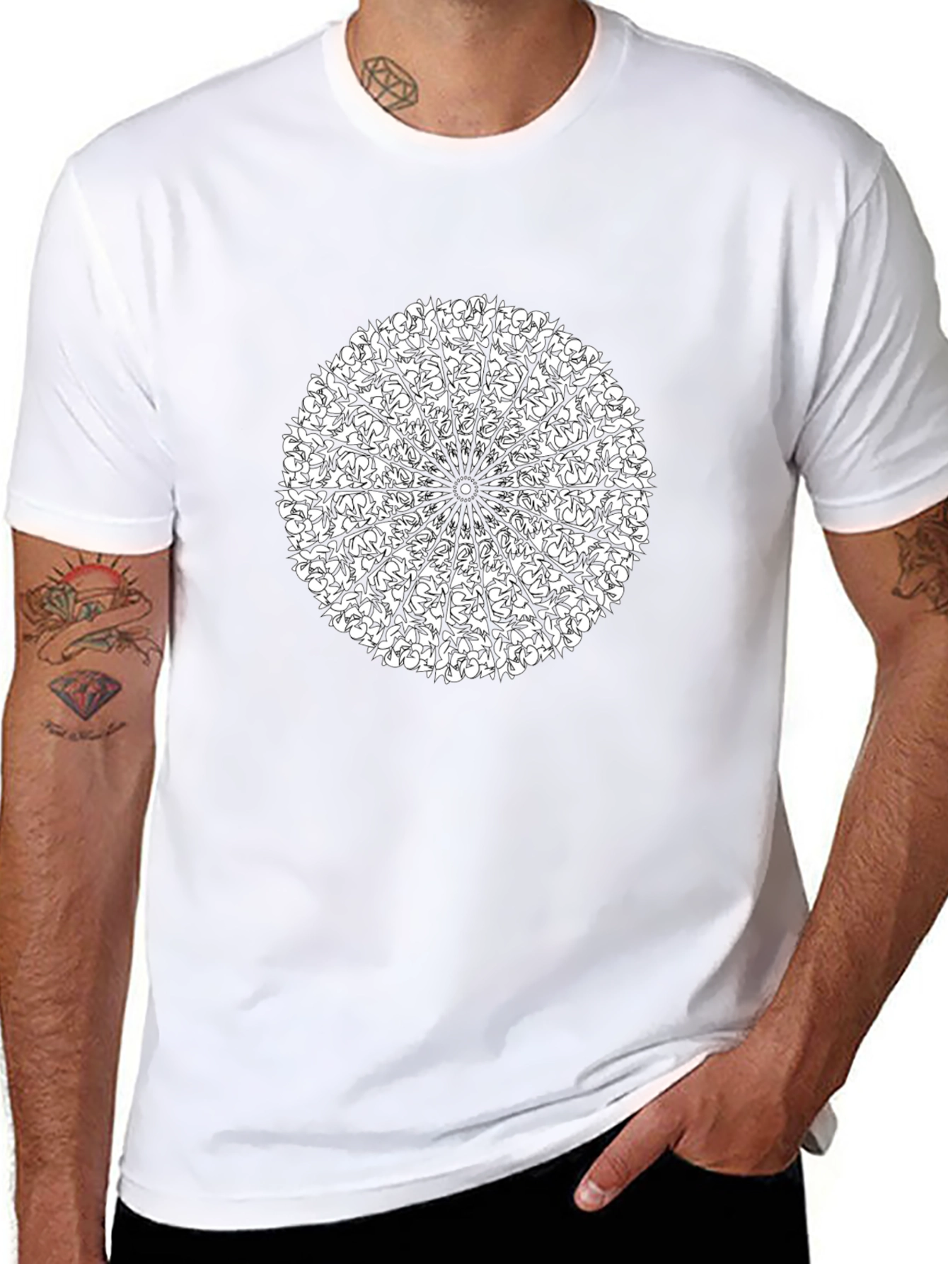 Mandala Graphic Black T-Shirt