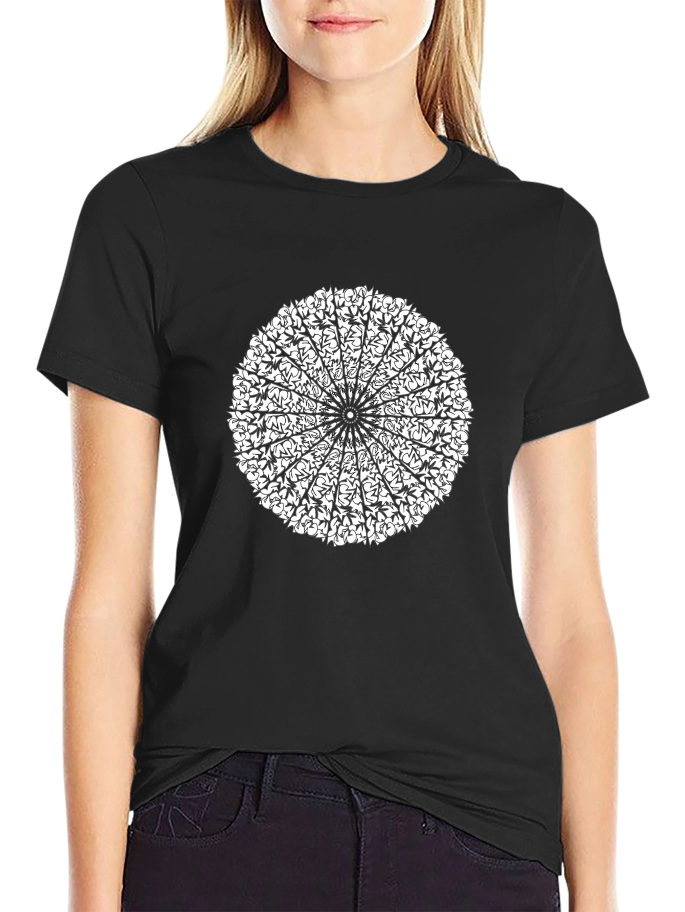 Mandala Graphic Black T-Shirt