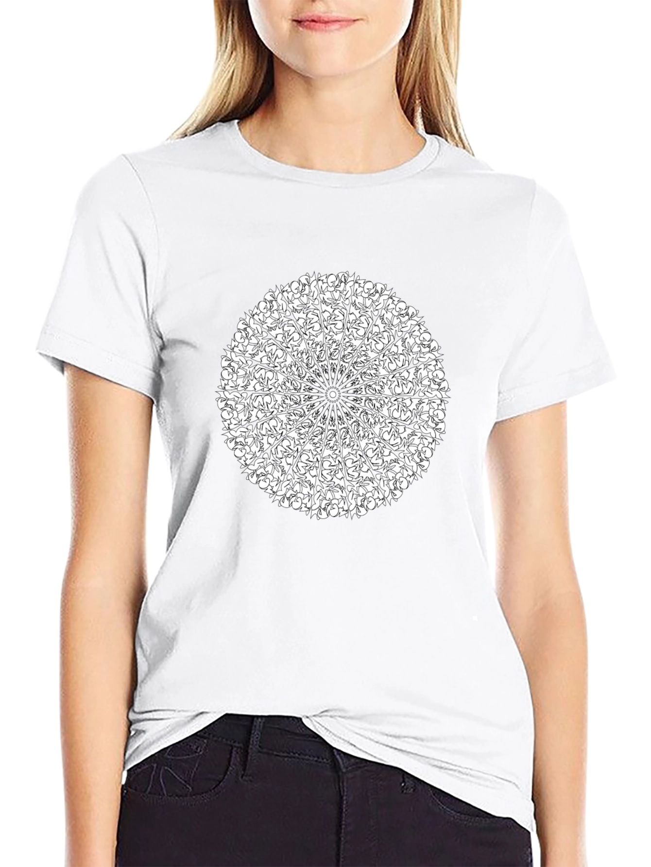 Mandala Graphic Black T-Shirt
