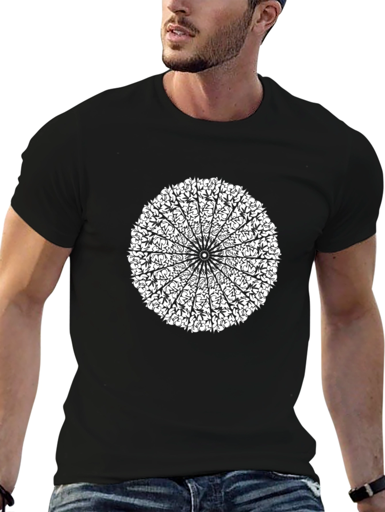 Mandala Graphic Black T-Shirt