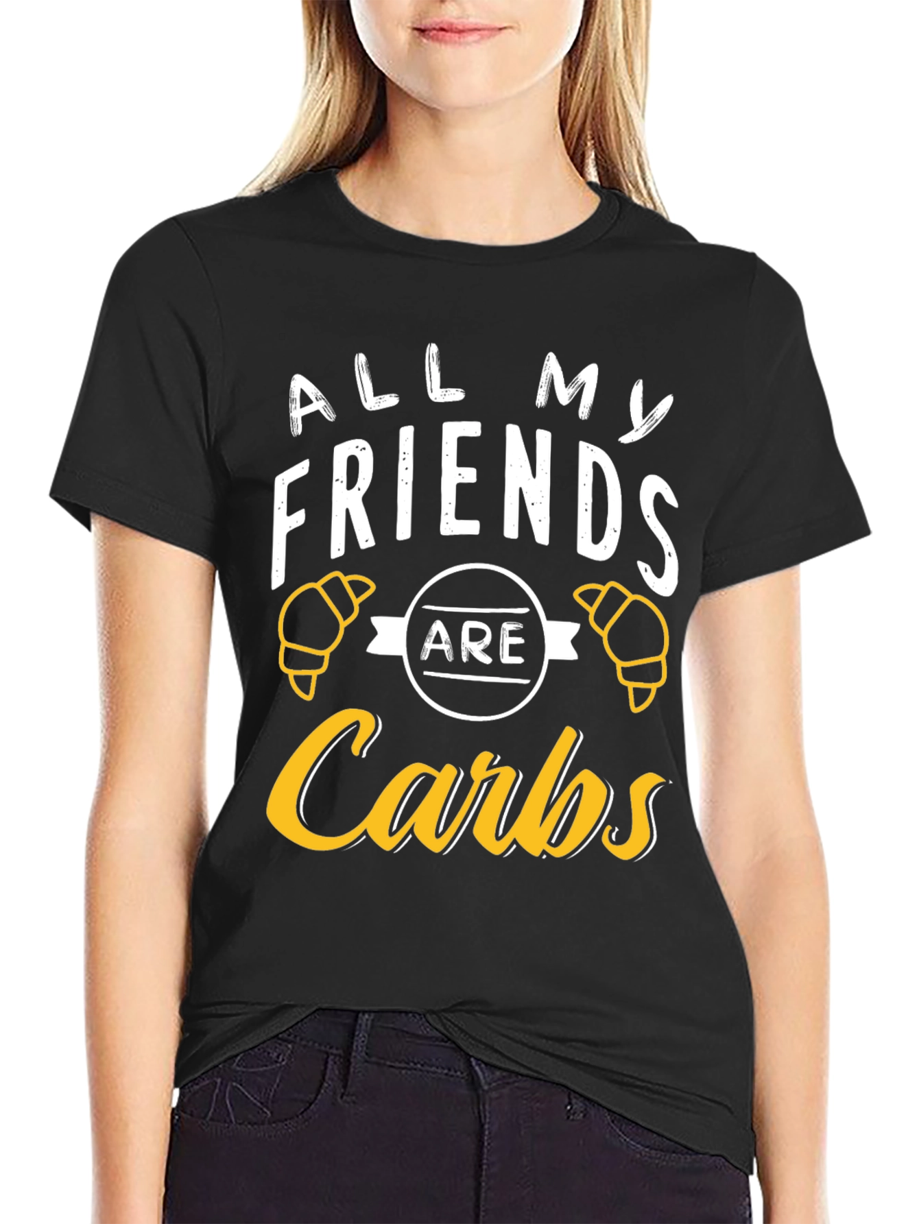All My Friends Are Carbs T-Shirt Funny Foodie Tee