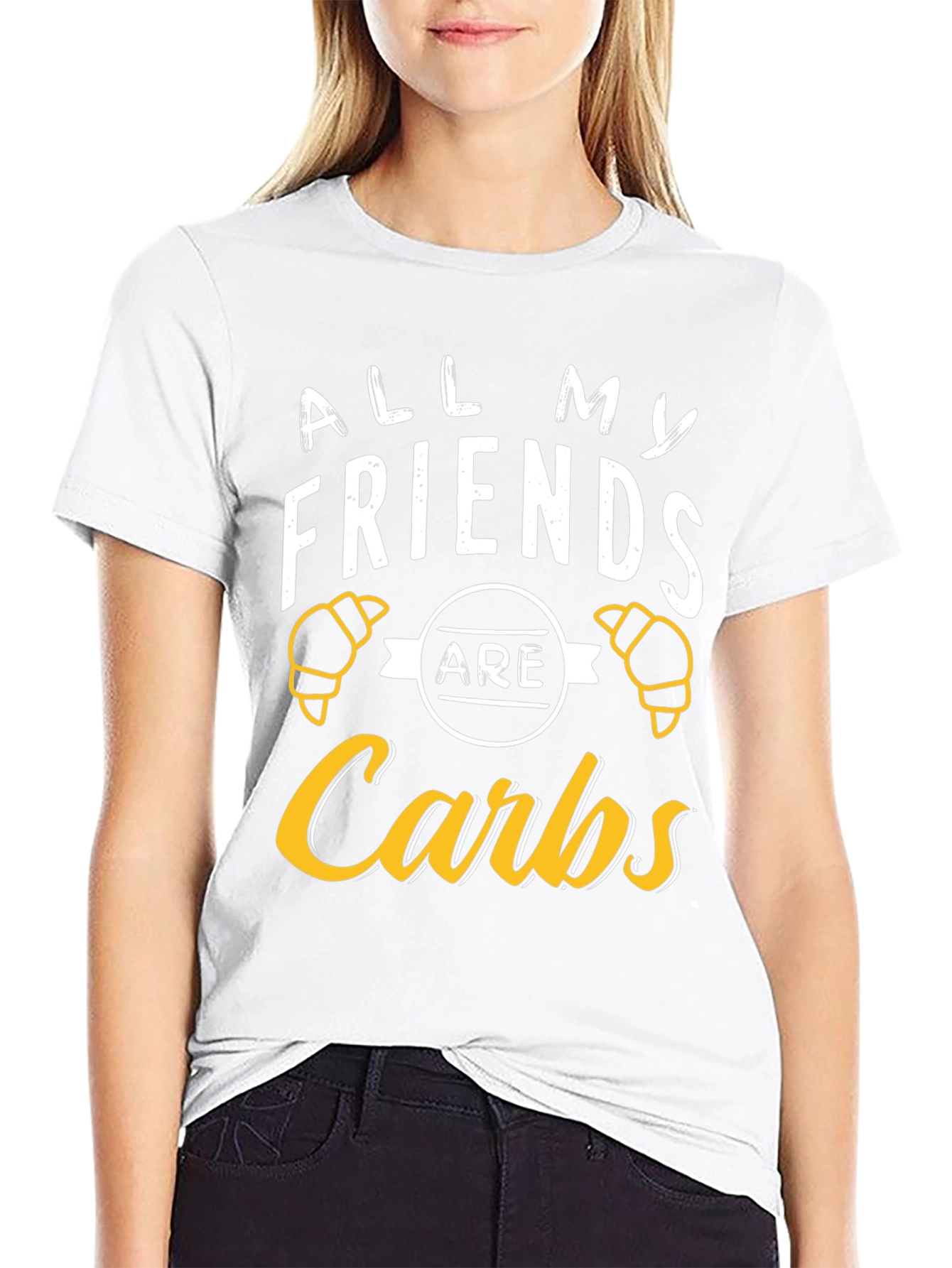 All My Friends Are Carbs T-Shirt Funny Foodie Tee