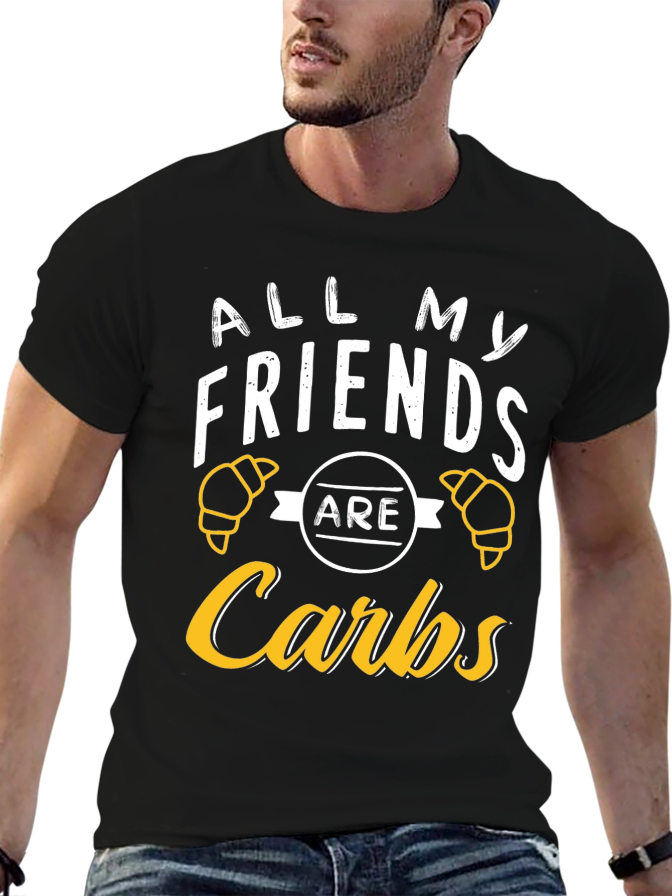 All My Friends Are Carbs T-Shirt Funny Foodie Tee