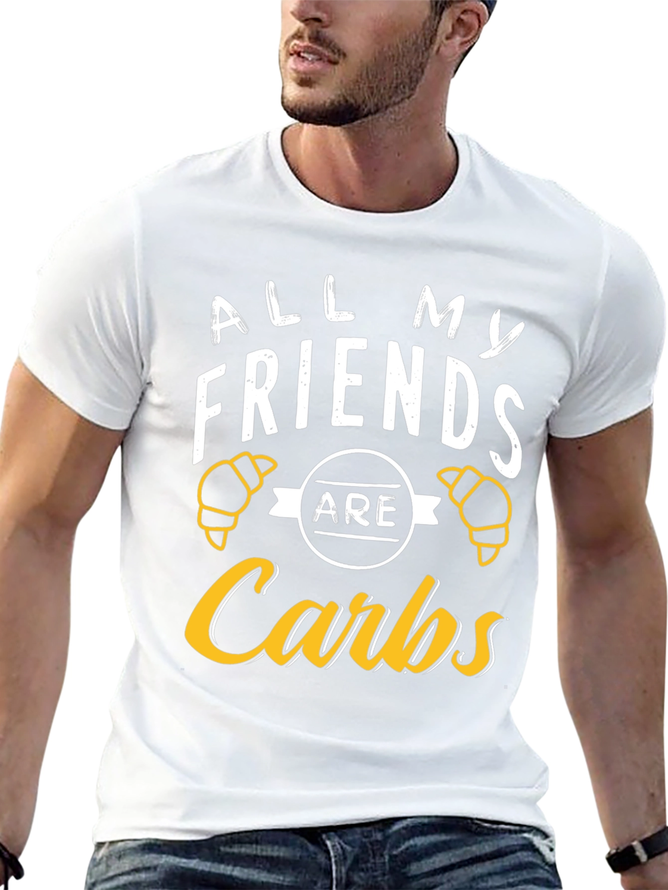 All My Friends Are Carbs T-Shirt Funny Foodie Tee