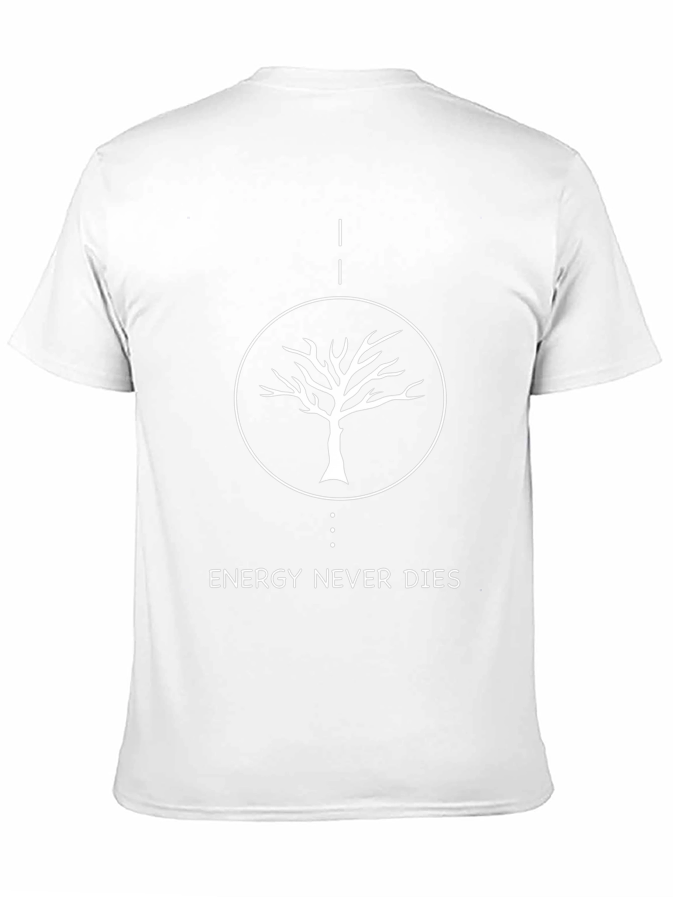 Energy Never Dies Tree Graphic Tee - Black