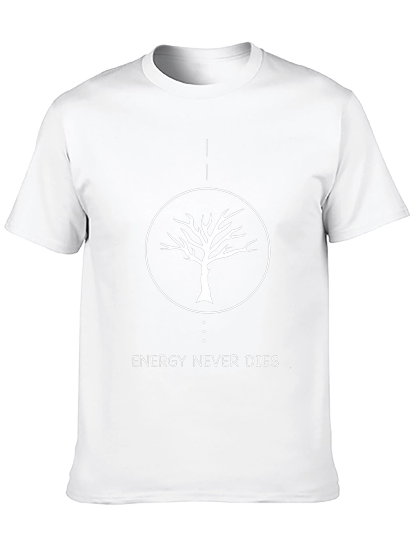 Energy Never Dies Tree Graphic Tee - Black