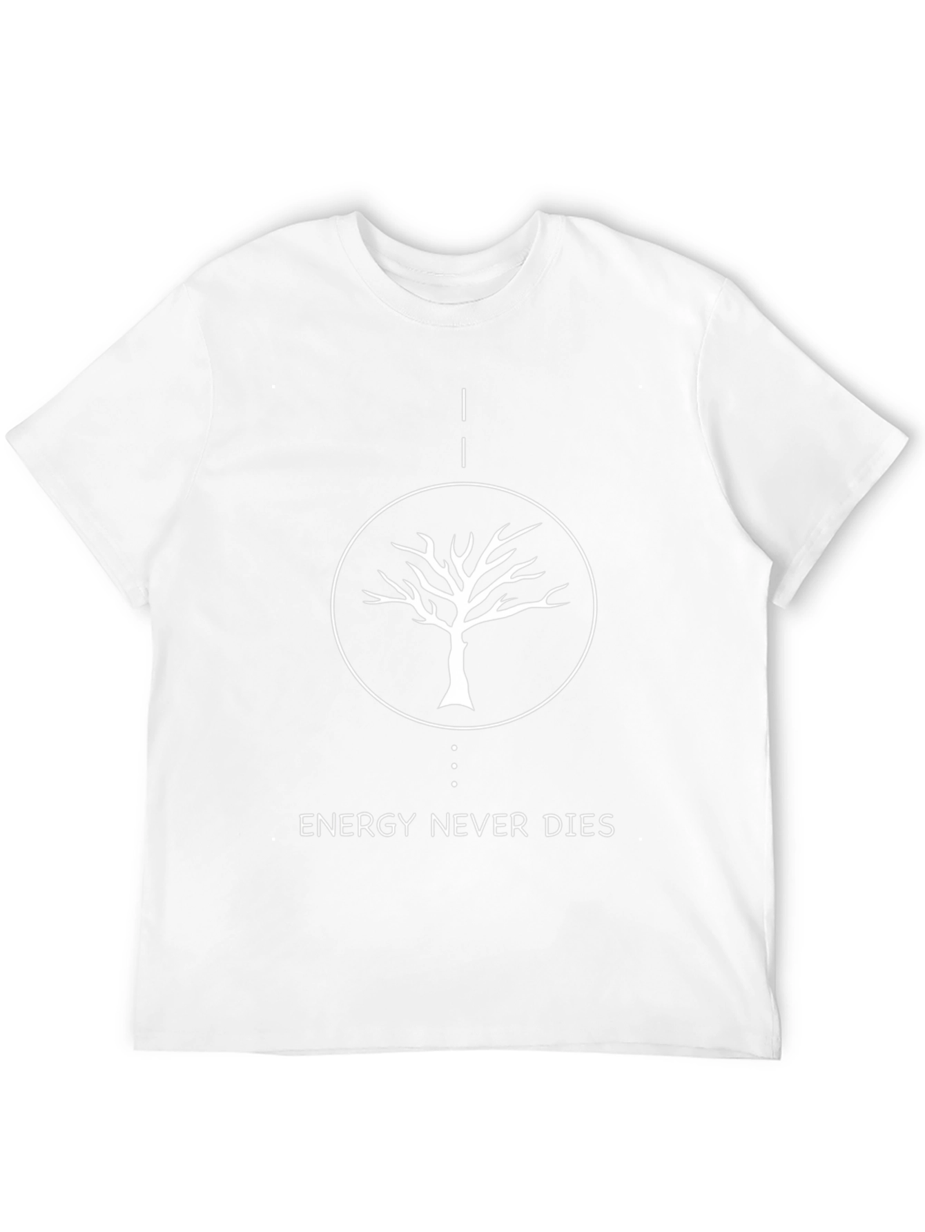 Energy Never Dies Tree Graphic Tee - Black