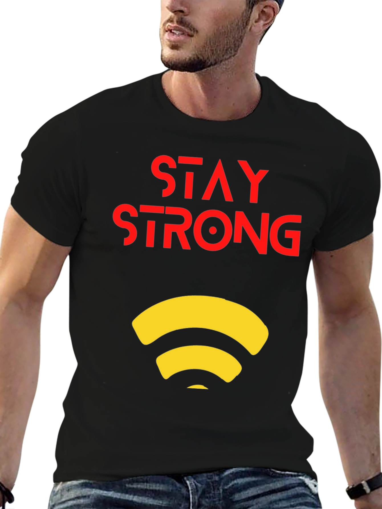 Stay Strong Graphic Tee - Modern Design