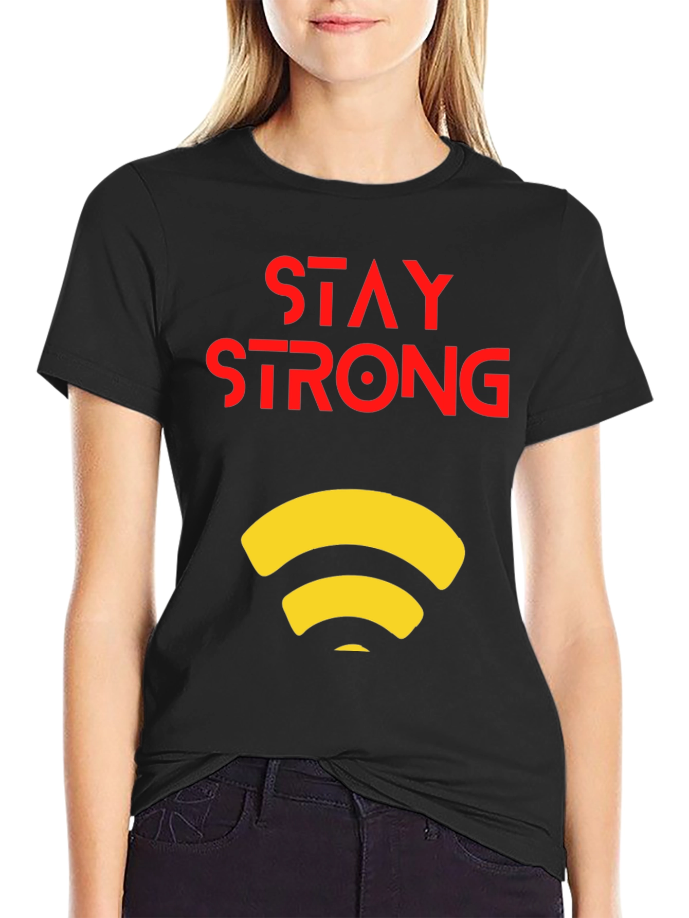 Stay Strong Graphic Tee - Modern Design