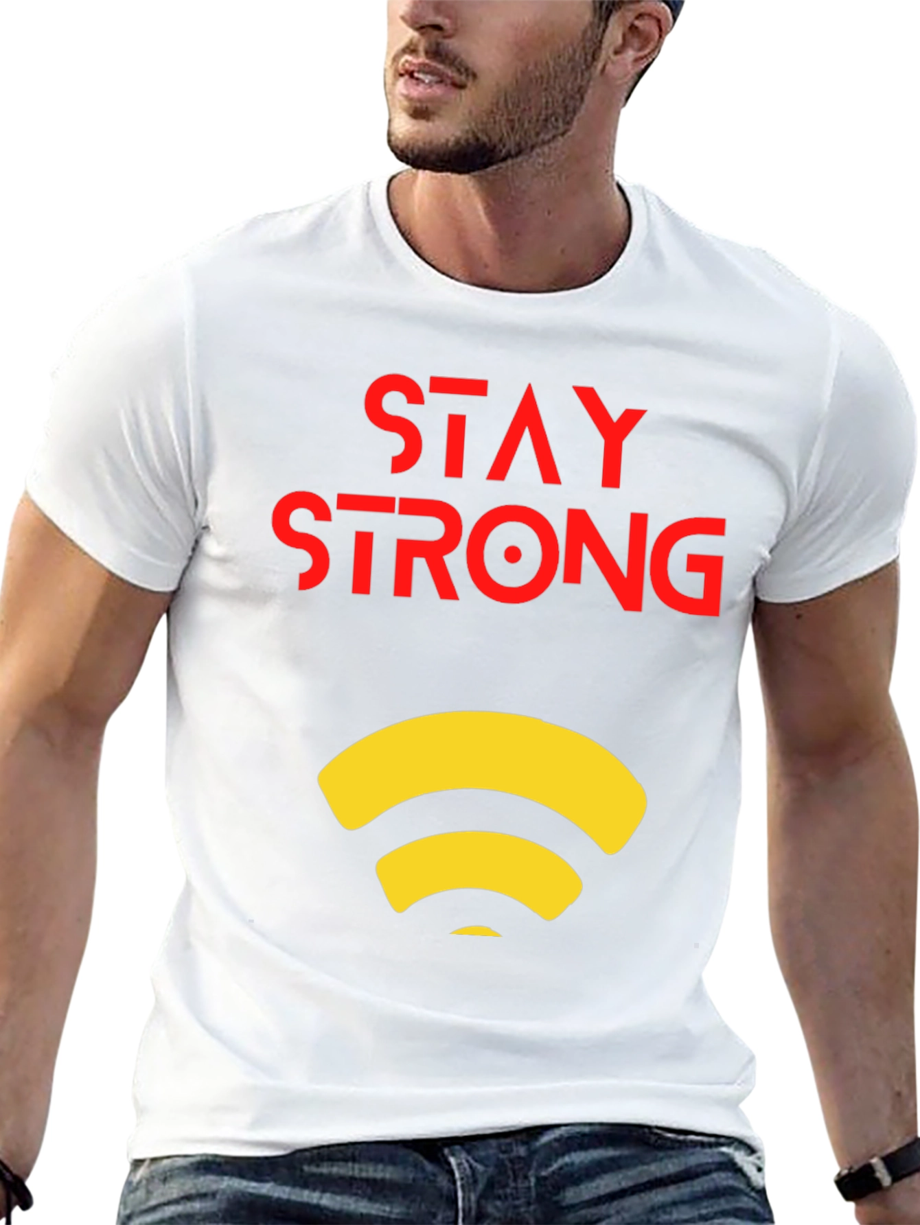 Stay Strong Graphic Tee - Modern Design