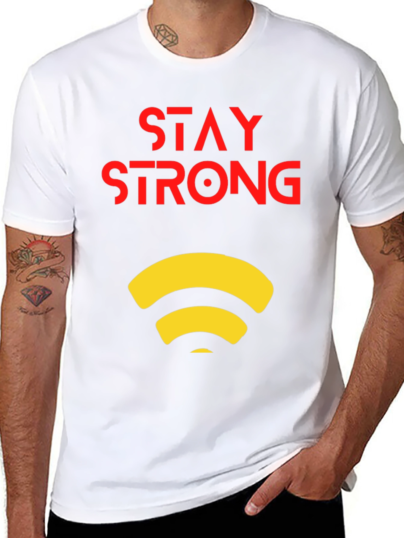 Stay Strong Graphic Tee - Modern Design