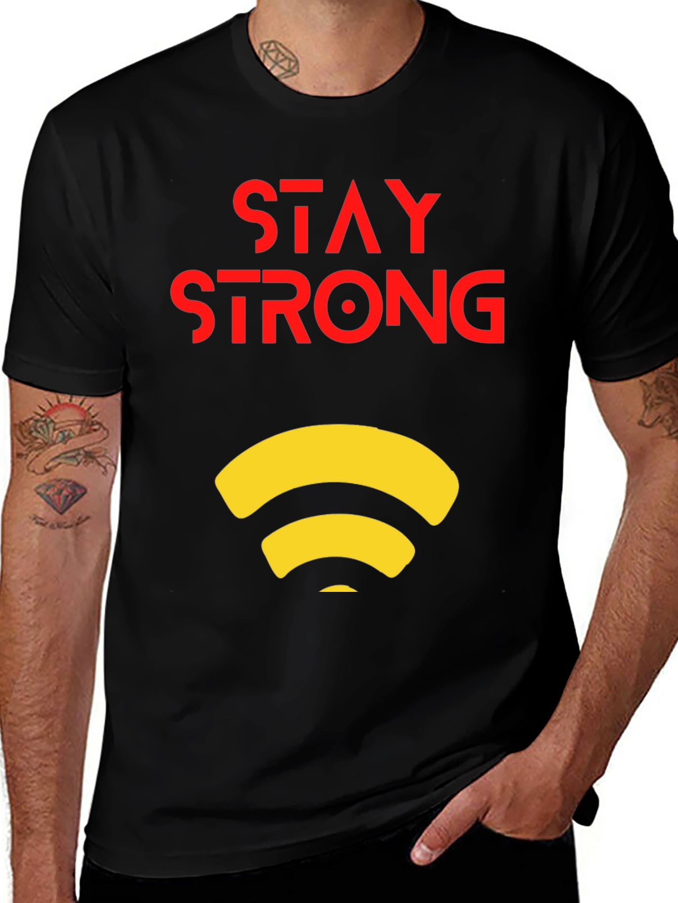 Stay Strong Graphic Tee - Modern Design