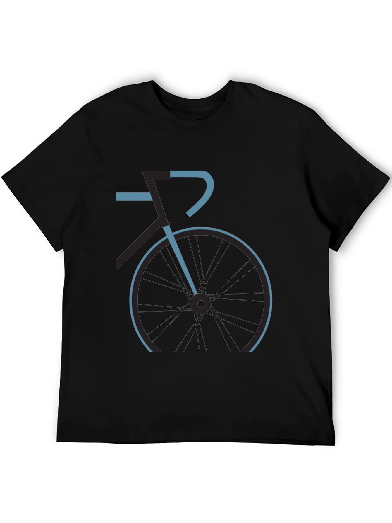 Mens Black Bike Graphic Tee