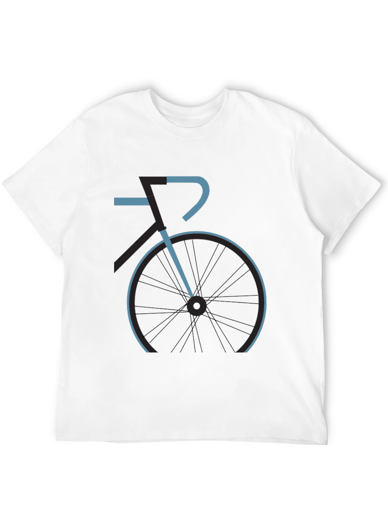 Mens Black Bike Graphic Tee