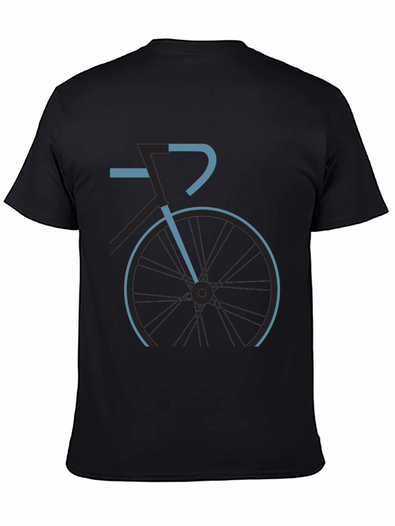 Mens Black Bike Graphic Tee