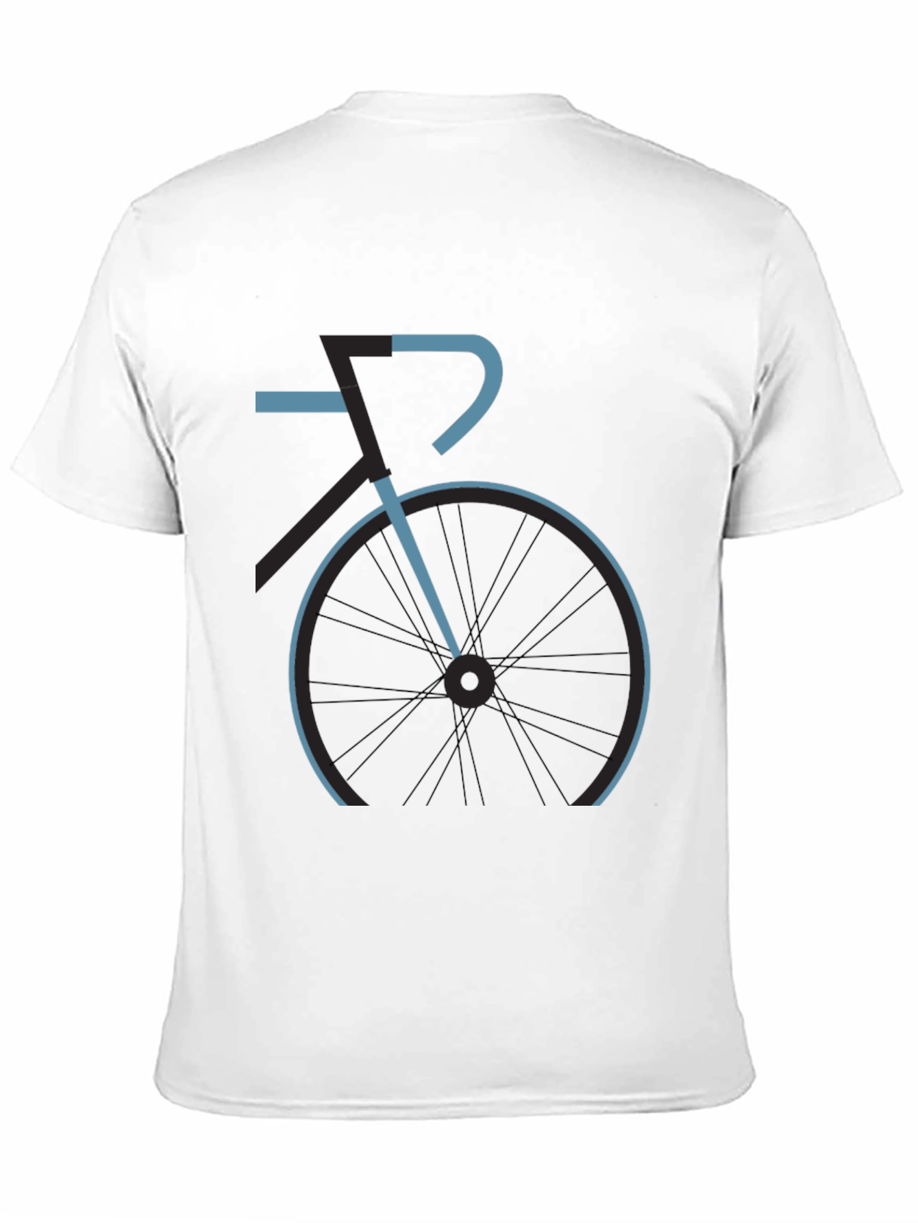 Mens Black Bike Graphic Tee