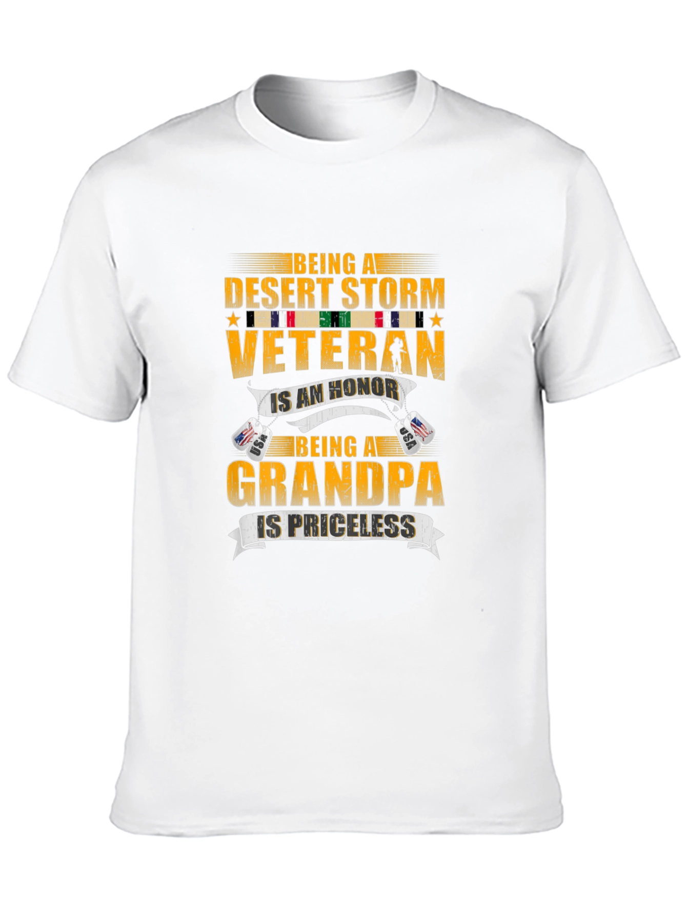 Desert Storm Veteran Grandpa Graphic T-Shirt