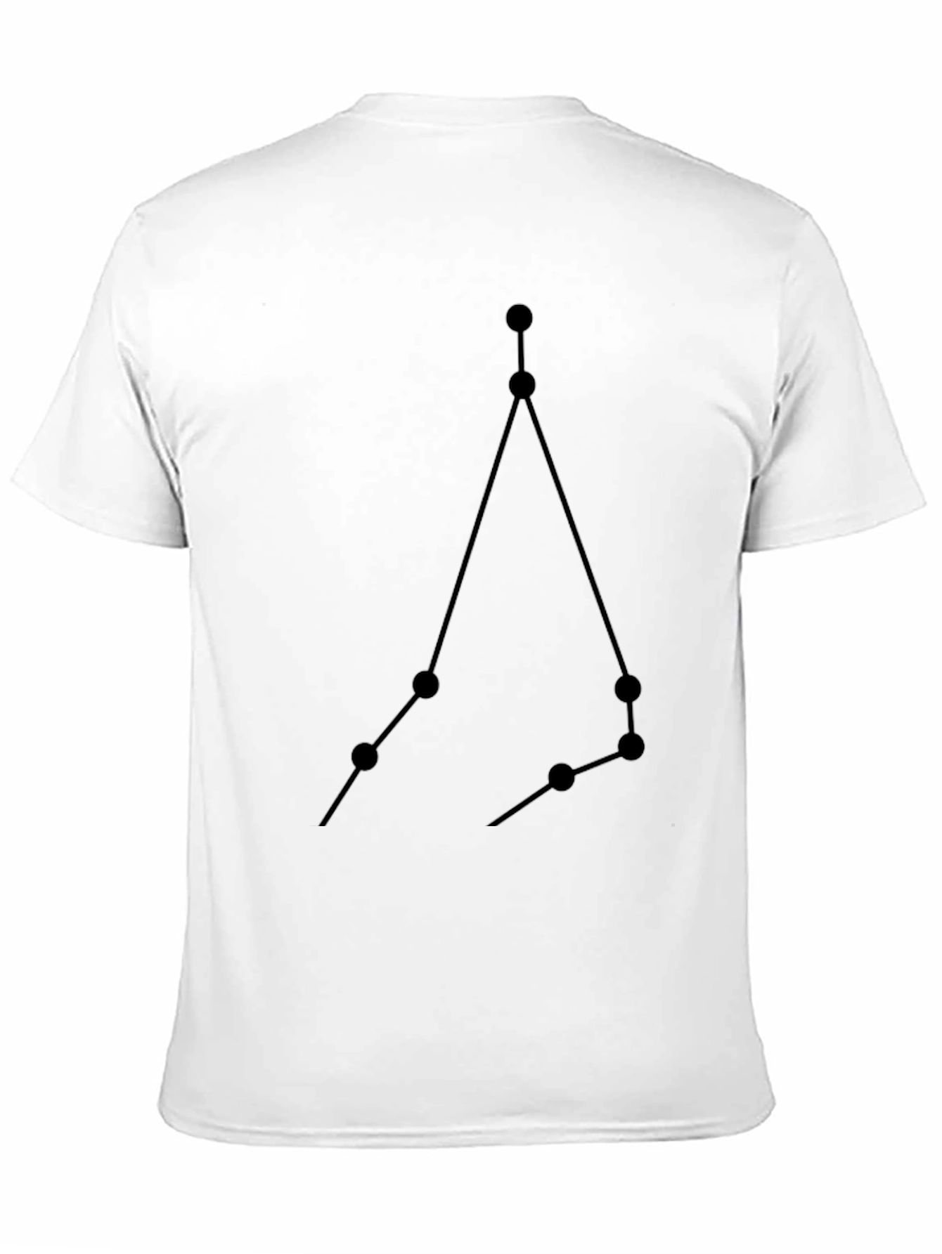 Aries Constellation Graphic Tee - Zodiac Black T-Shirt