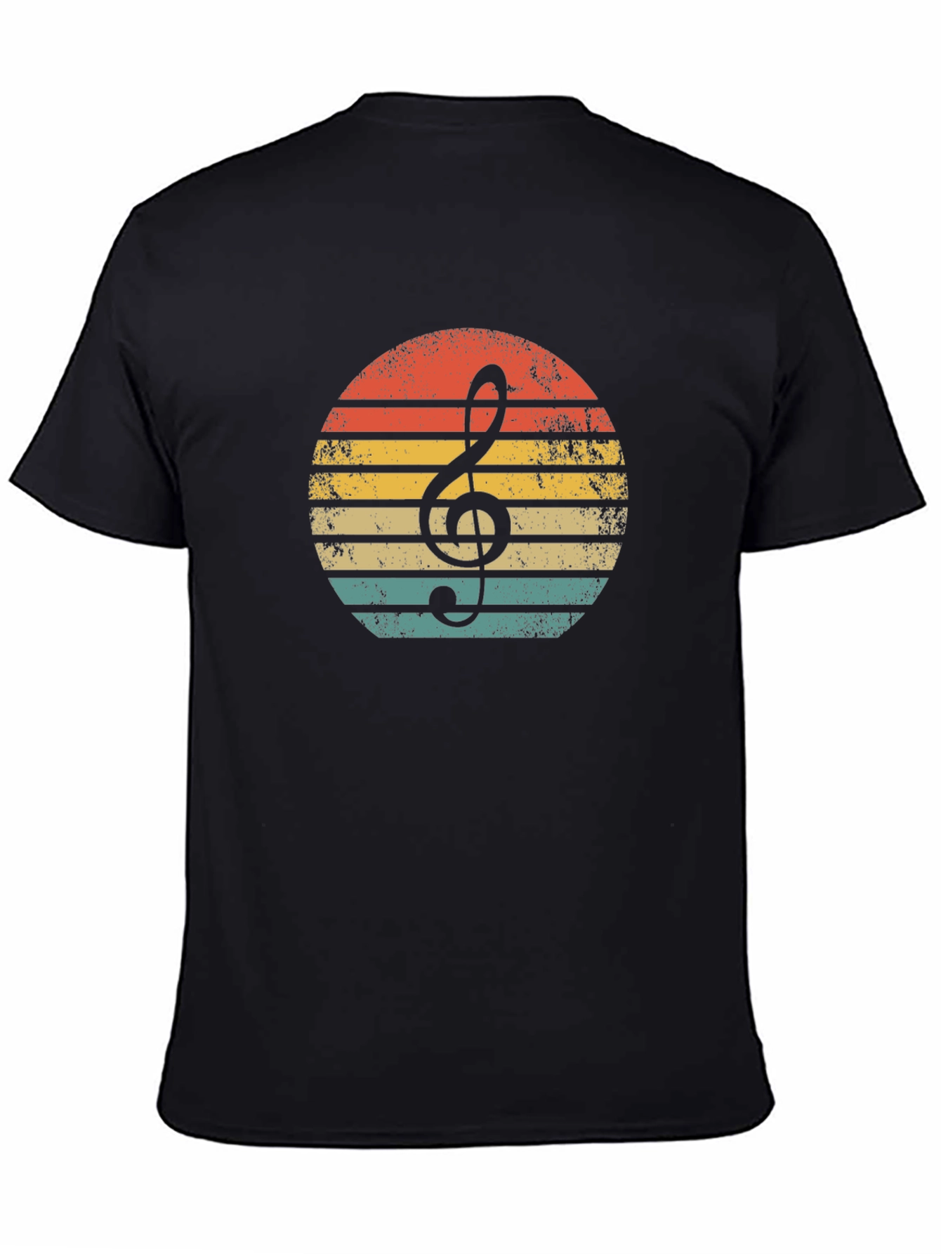 Retro Music Note Graphic Tee - Soft Style
