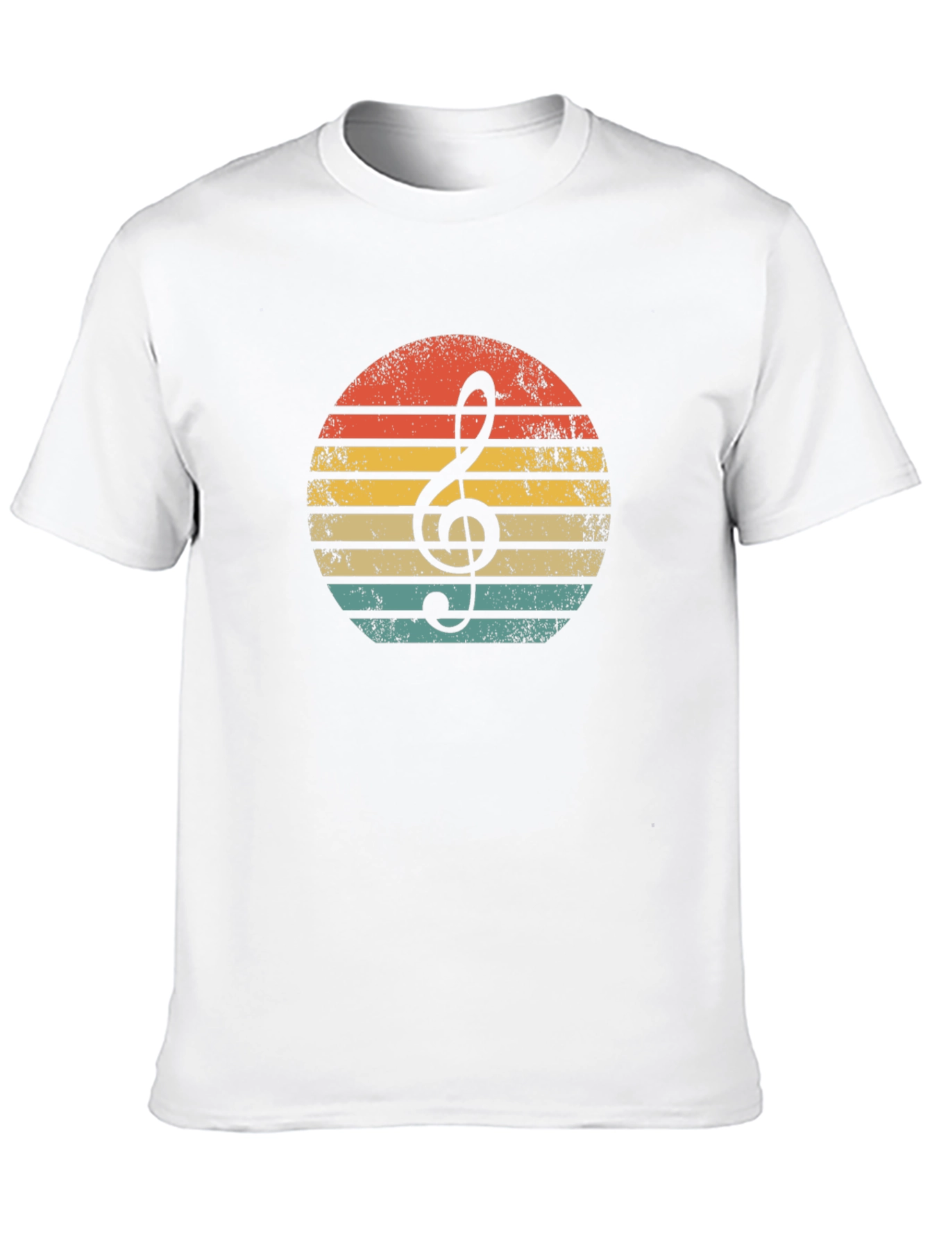 Retro Music Note Graphic Tee - Soft Style