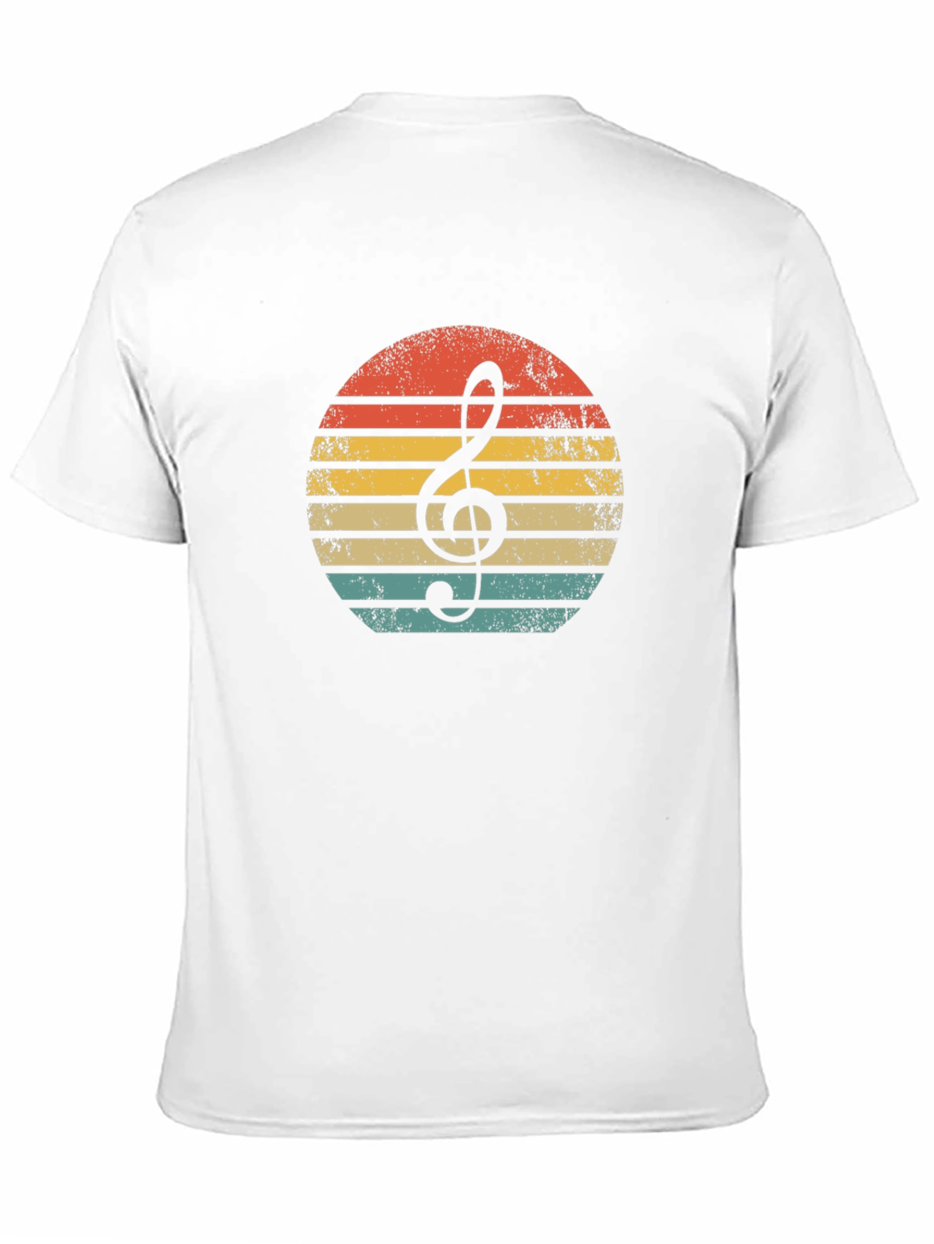 Retro Music Note Graphic Tee - Soft Style