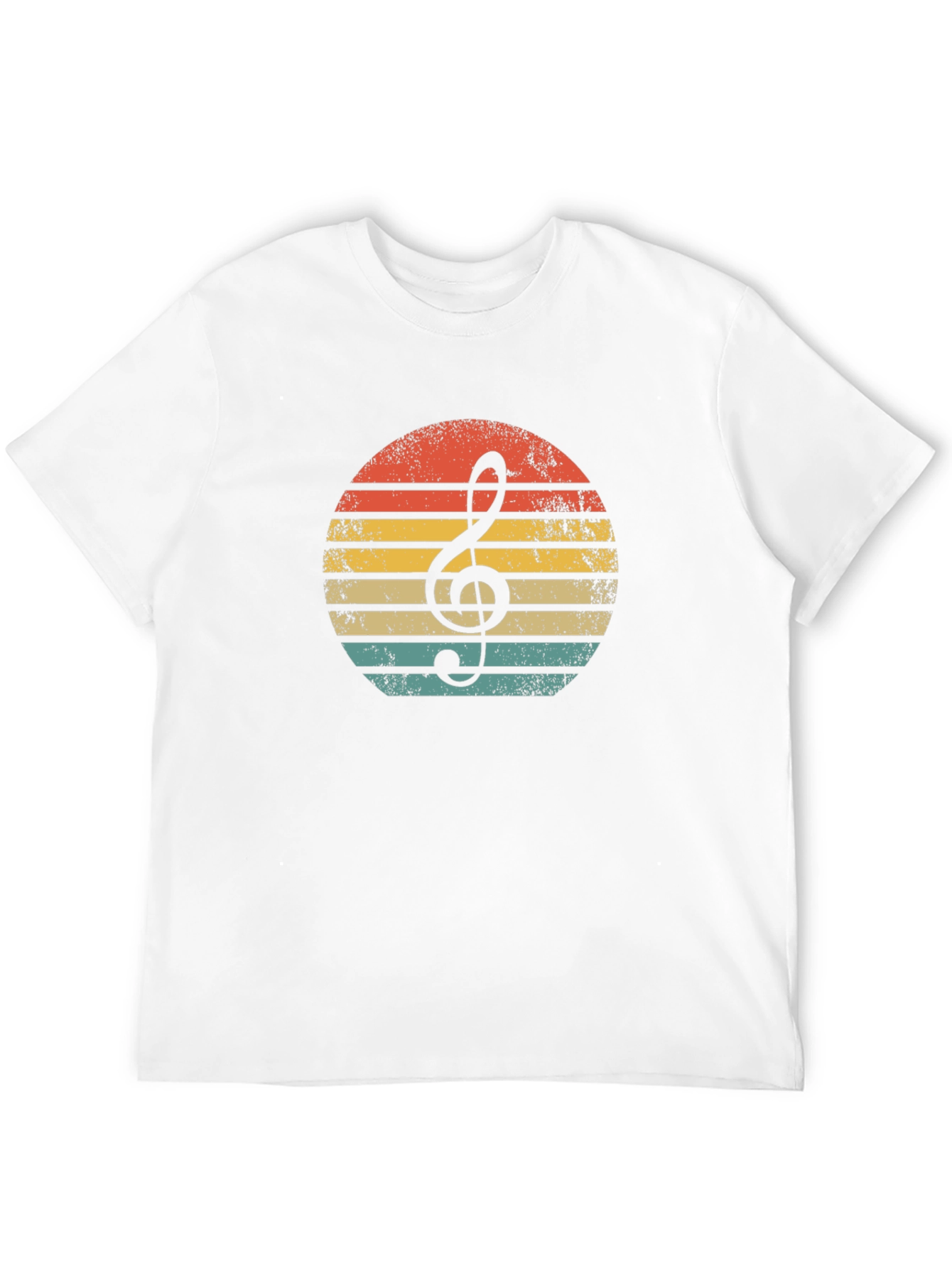 Retro Music Note Graphic Tee - Soft Style