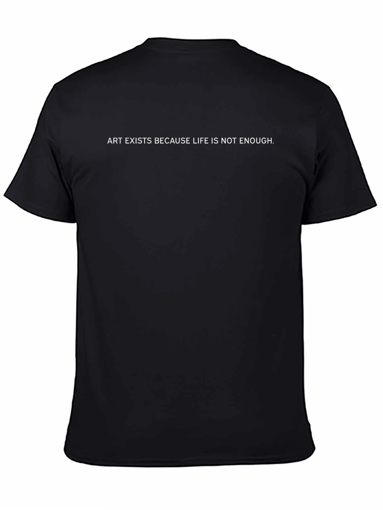 Art Exists Graphic Tee - Premium Black T-Shirt