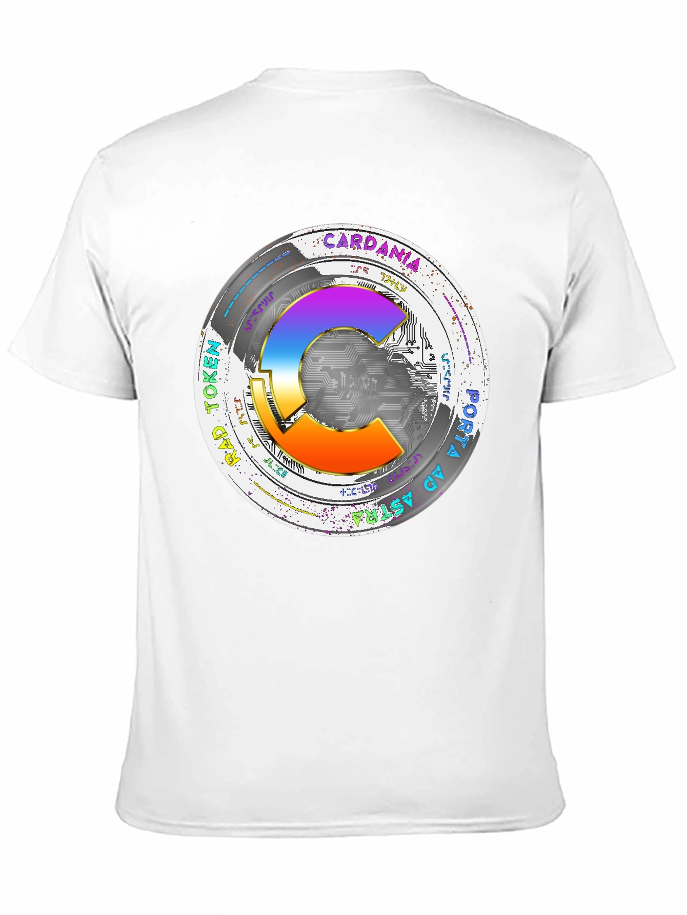 Cardania Token T-Shirt - Black Graphic Tee