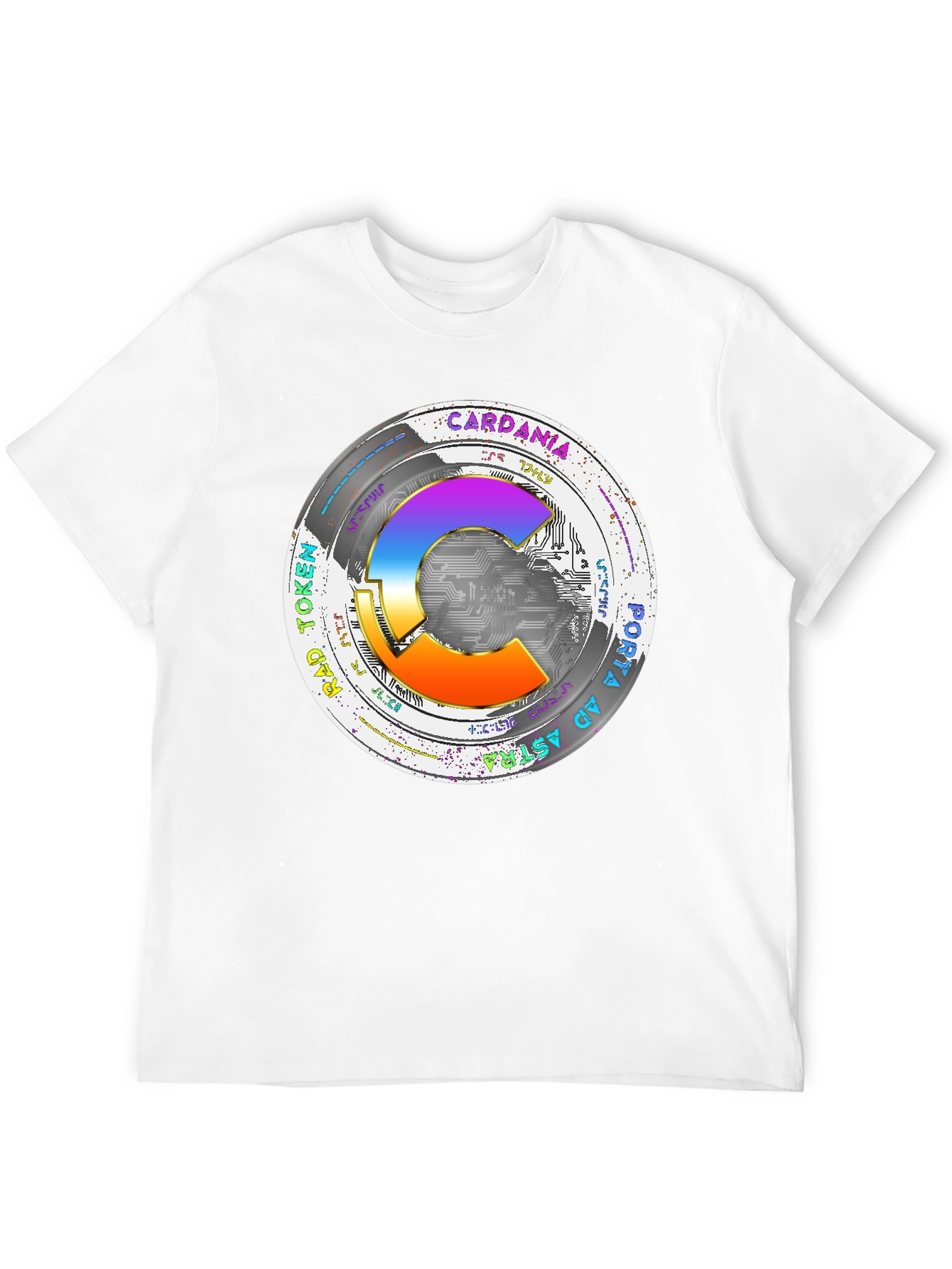 Cardania Token T-Shirt - Black Graphic Tee