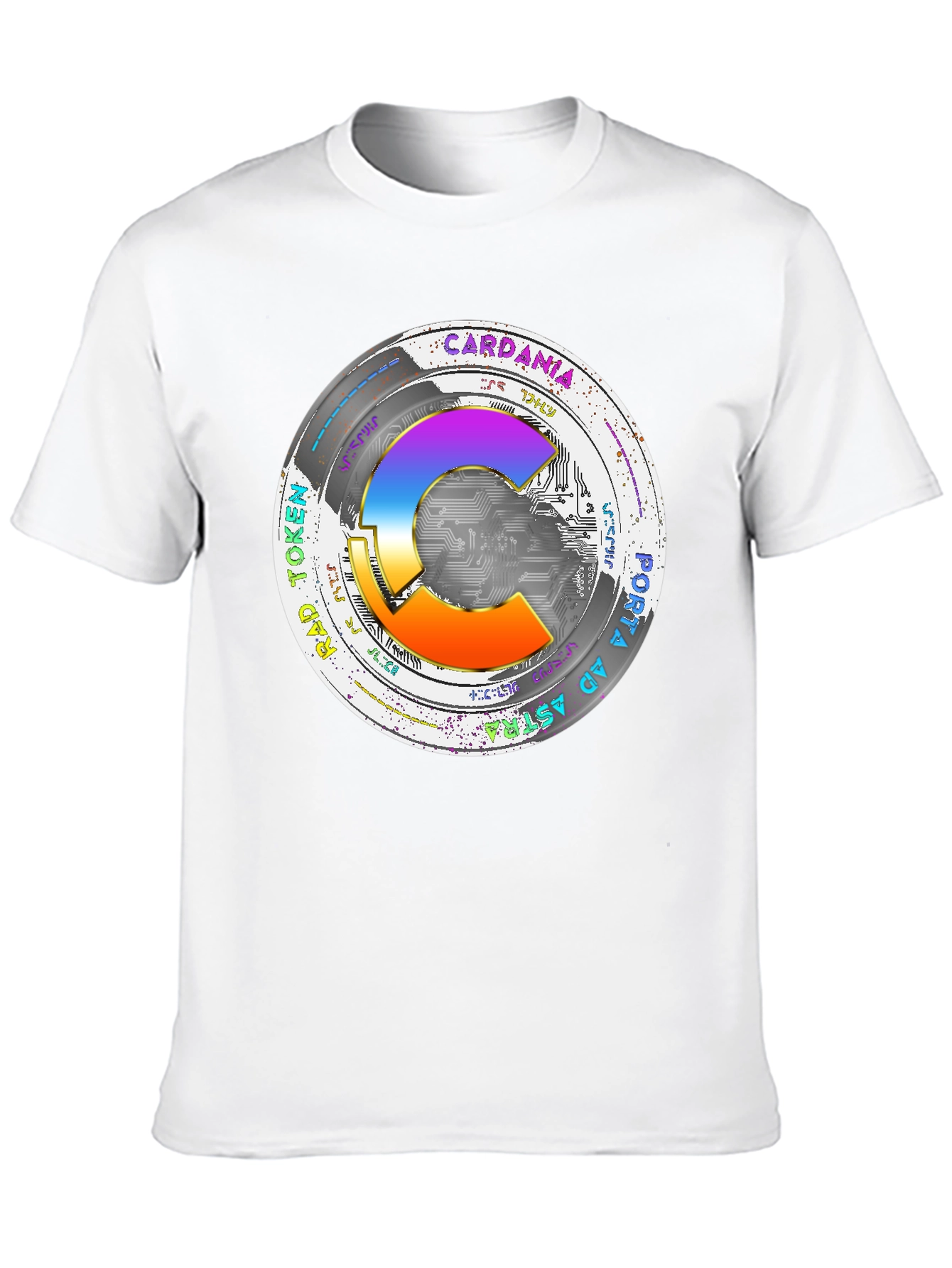 Cardania Token T-Shirt - Black Graphic Tee