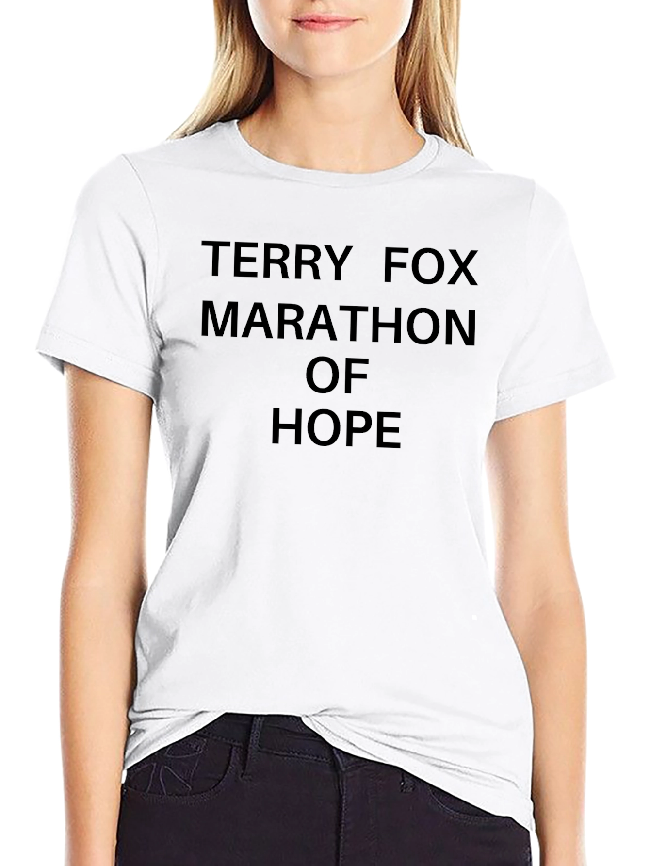 Terry Fox Marathon of Hope Black Tee