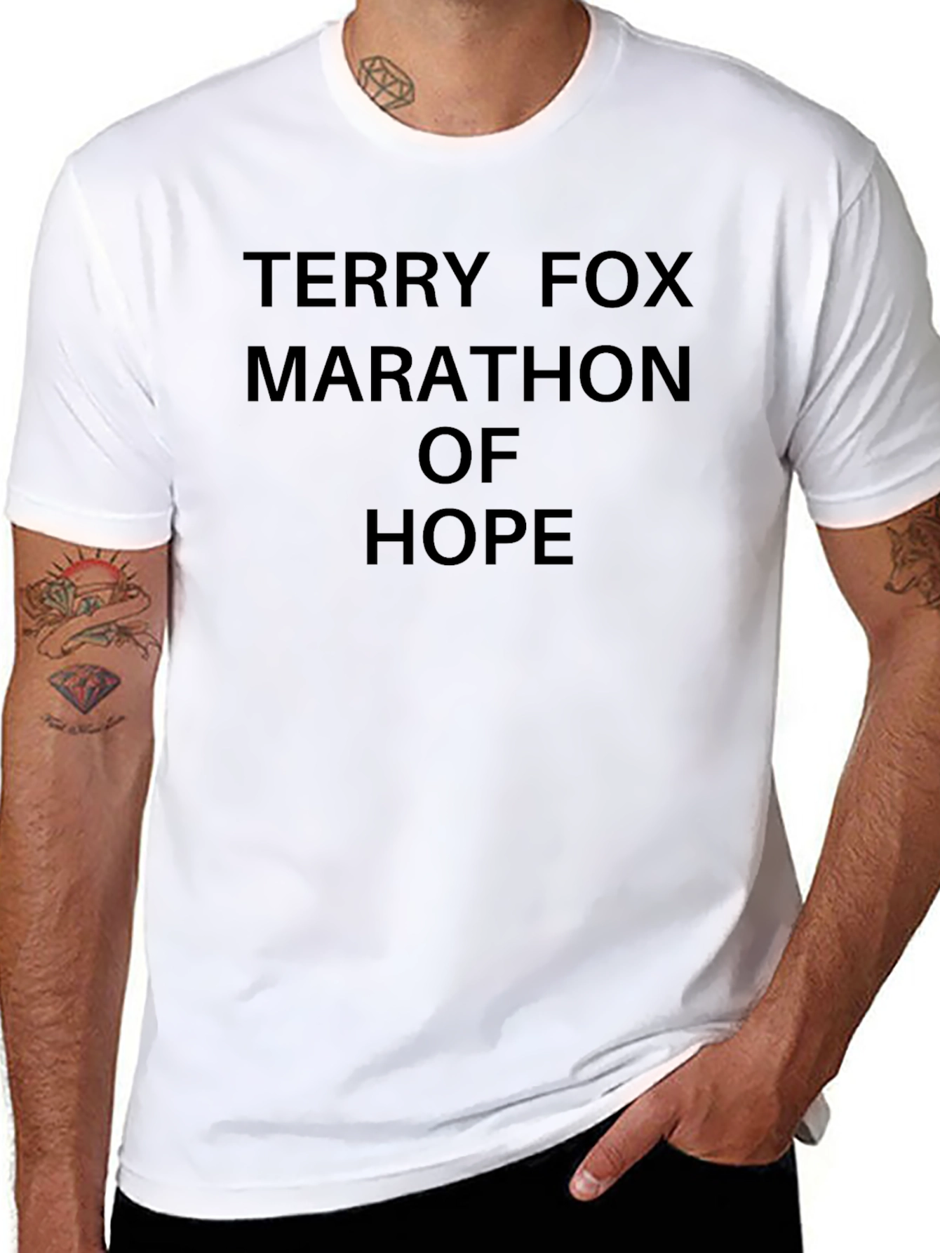 Terry Fox Marathon of Hope Black Tee