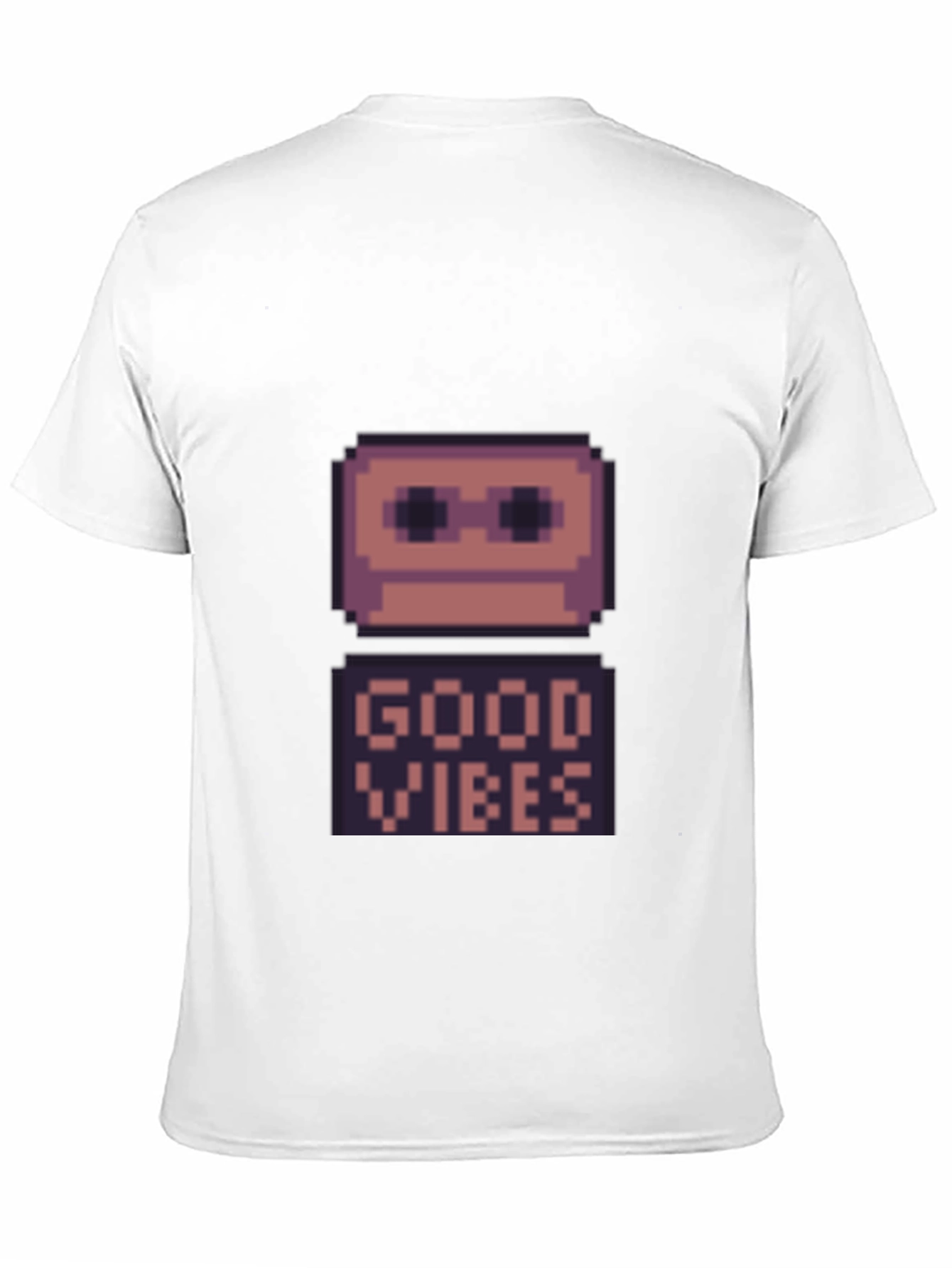Retro Pixel Good Vibes T-Shirt - Black
