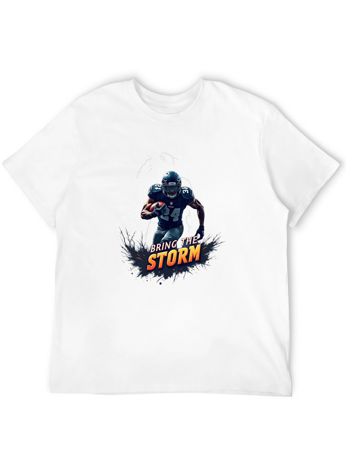 Bring The Storm Football Graphic T-Shirt