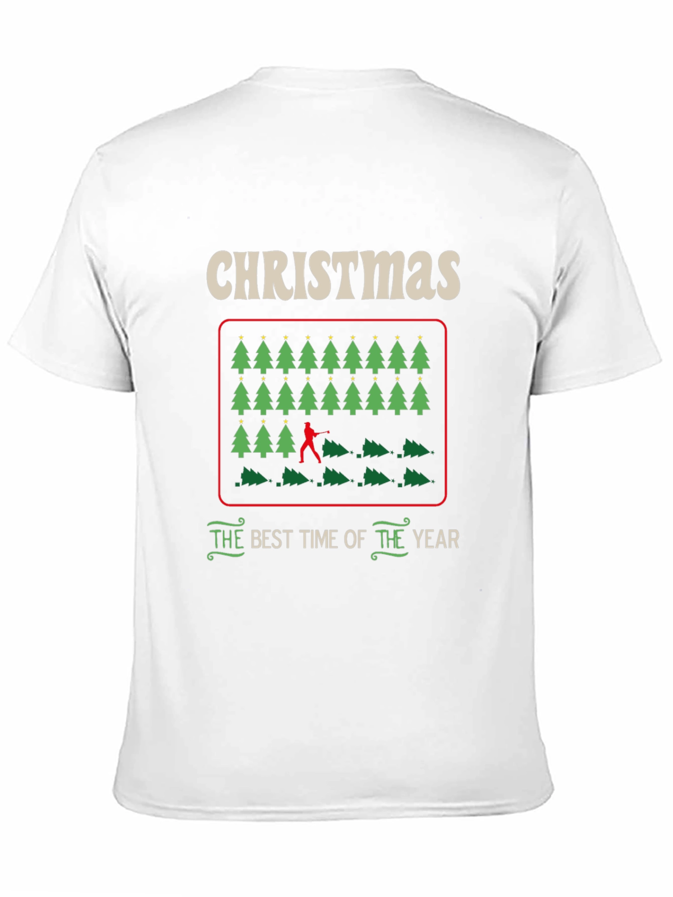 Christmas Tree Cutting Humor Tee