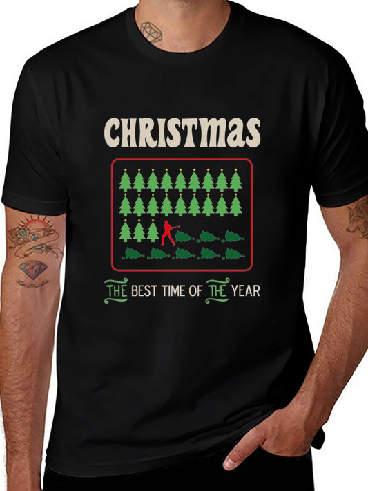 Christmas Tree Cutting Humor Tee