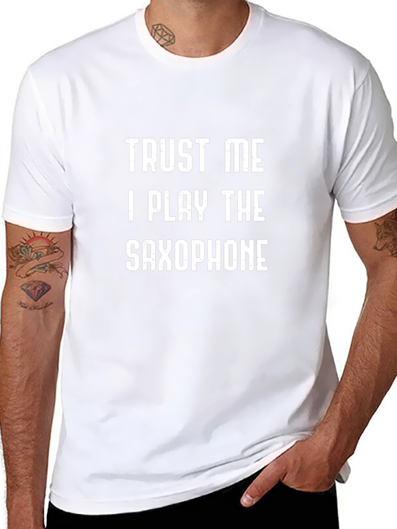 Trust Me Saxophone Player T-Shirt Black