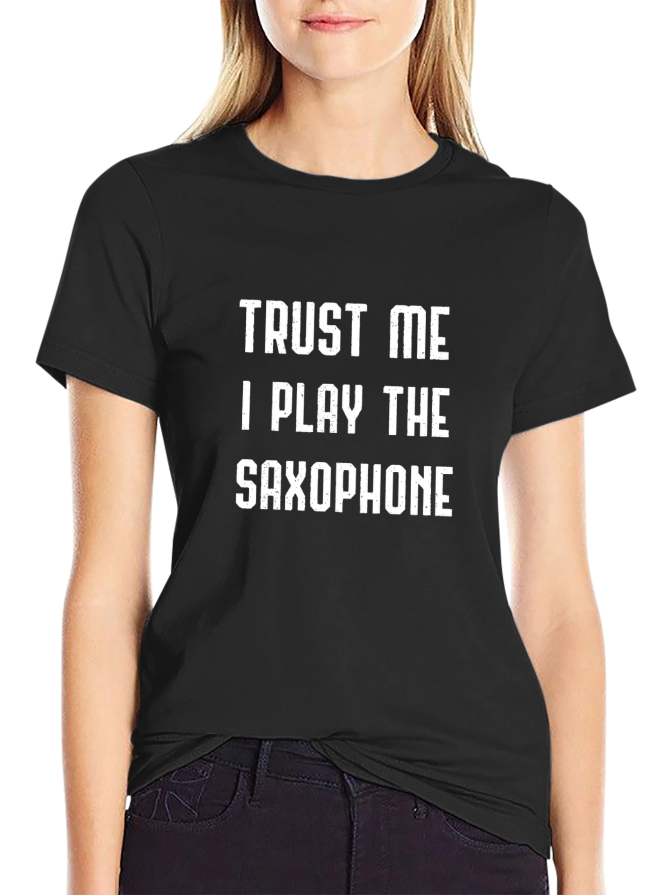 Trust Me Saxophone Player T-Shirt Black