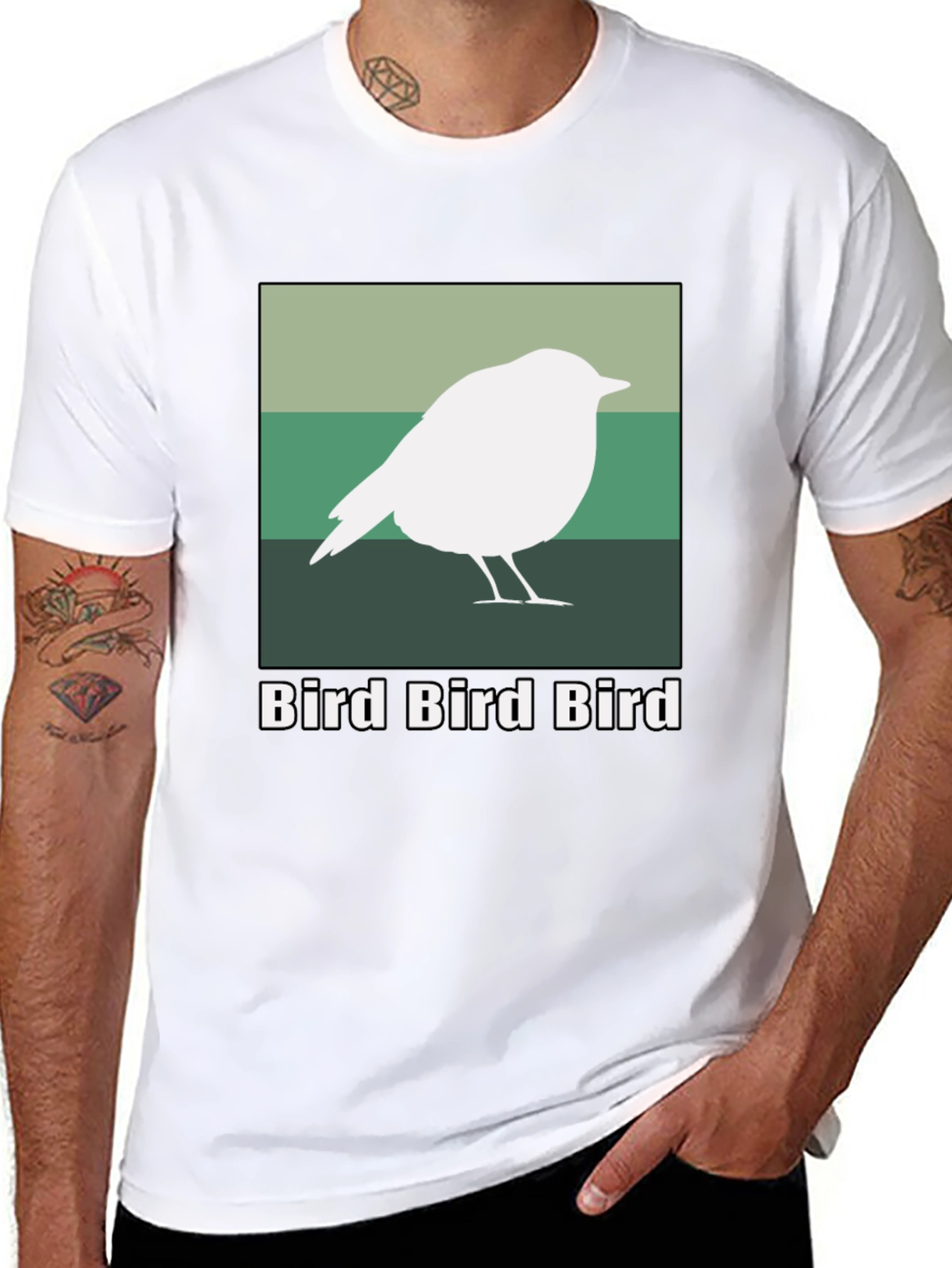 Bird Graphic Tee - Nature Lovers T-Shirt