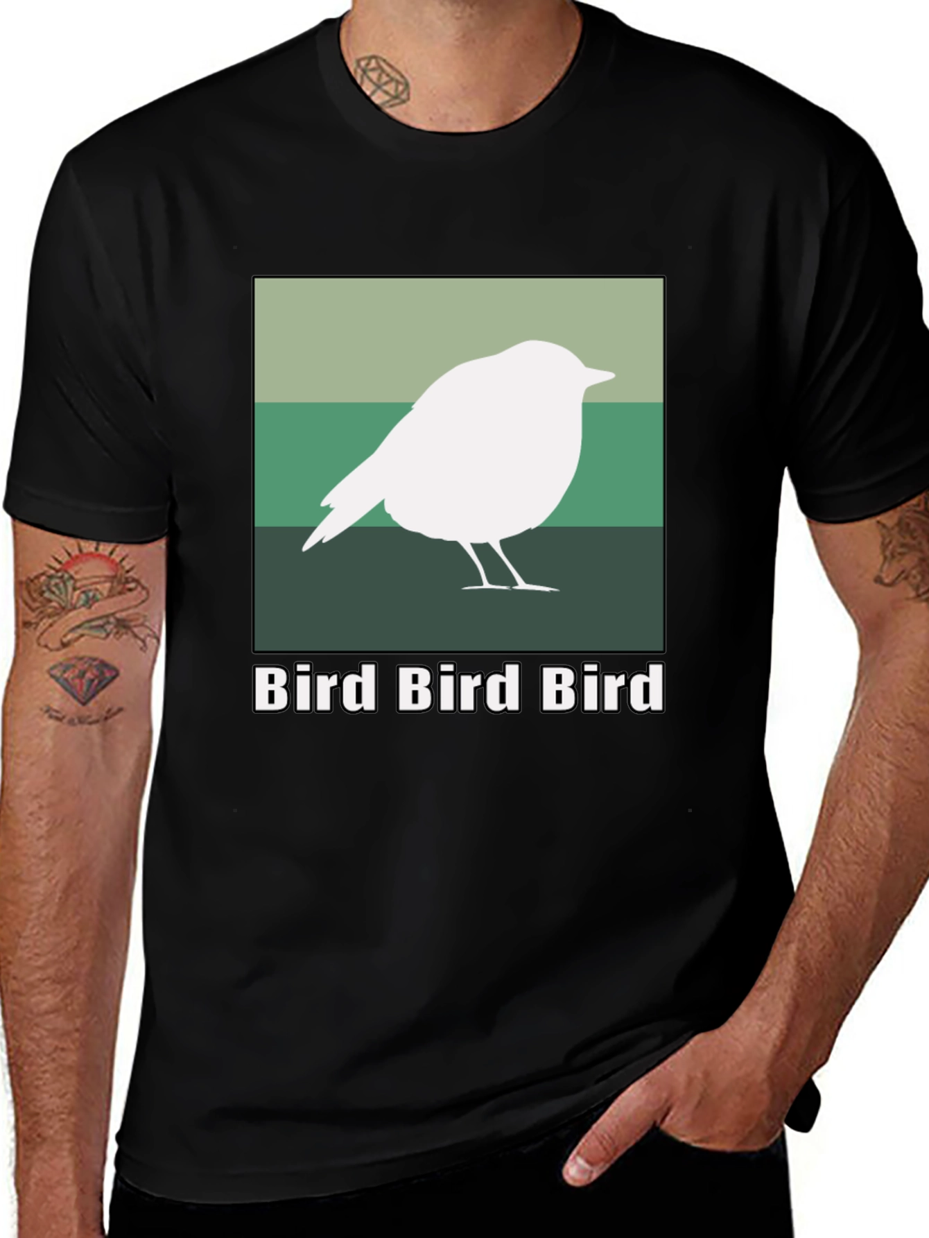 Bird Graphic Tee - Nature Lovers T-Shirt