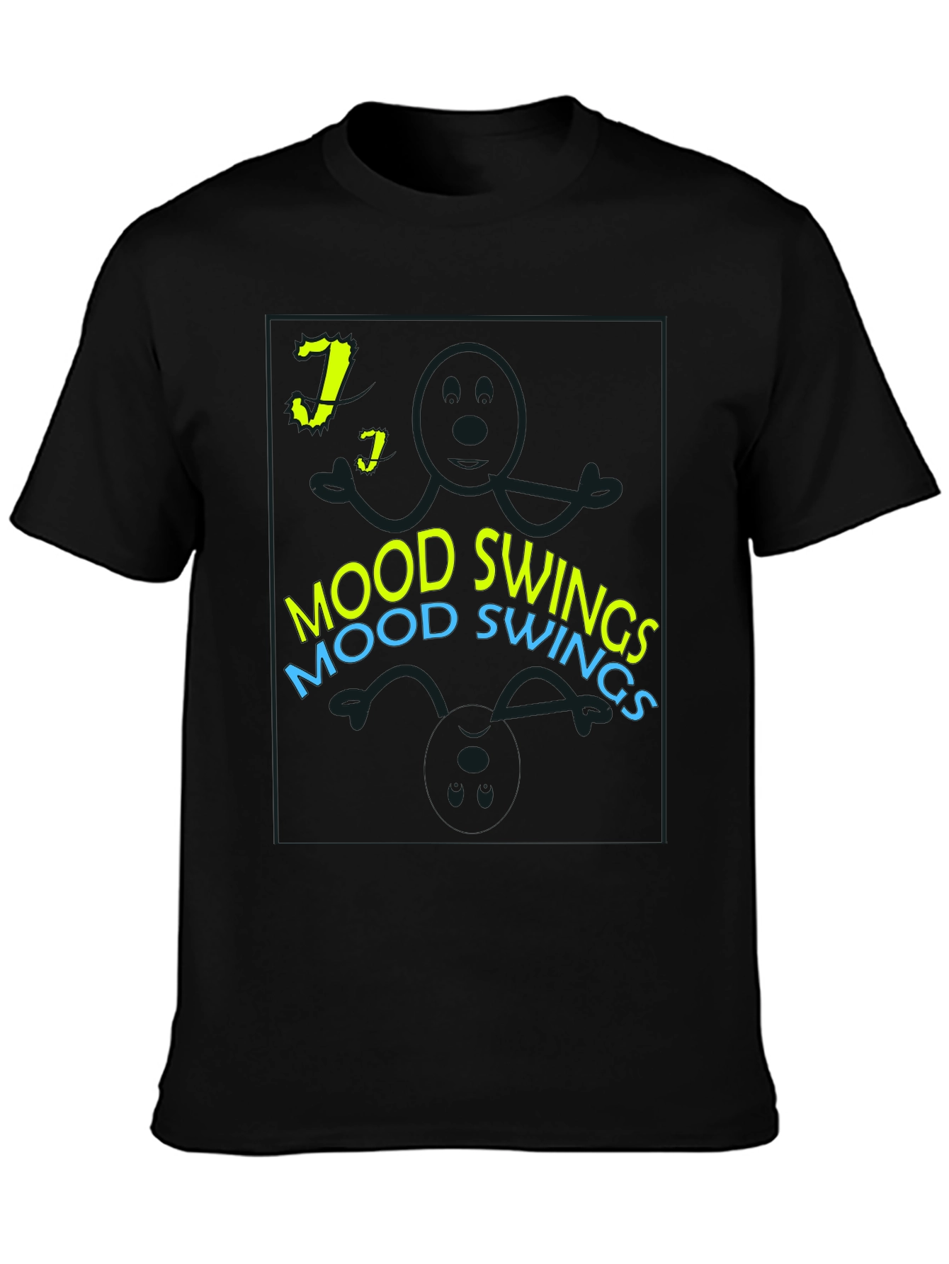 Mood Swings T-Shirt - Black Graphic Tee