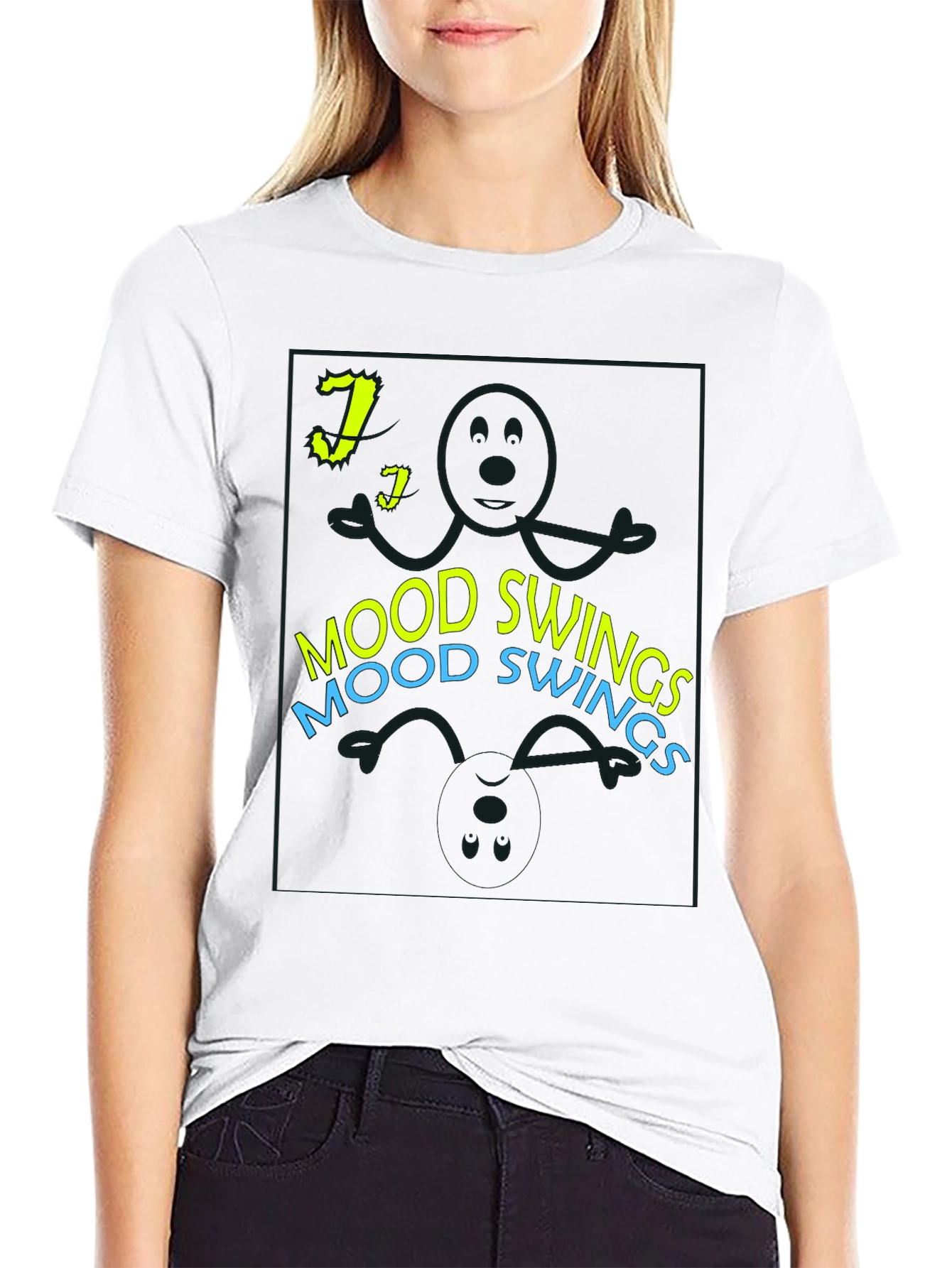 Mood Swings T-Shirt - Black Graphic Tee