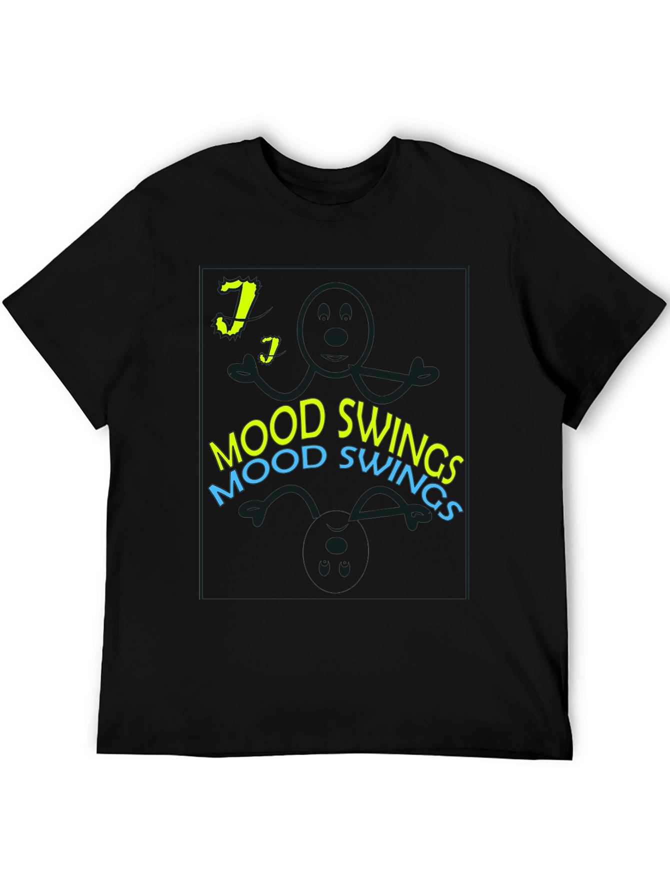 Mood Swings T-Shirt - Black Graphic Tee